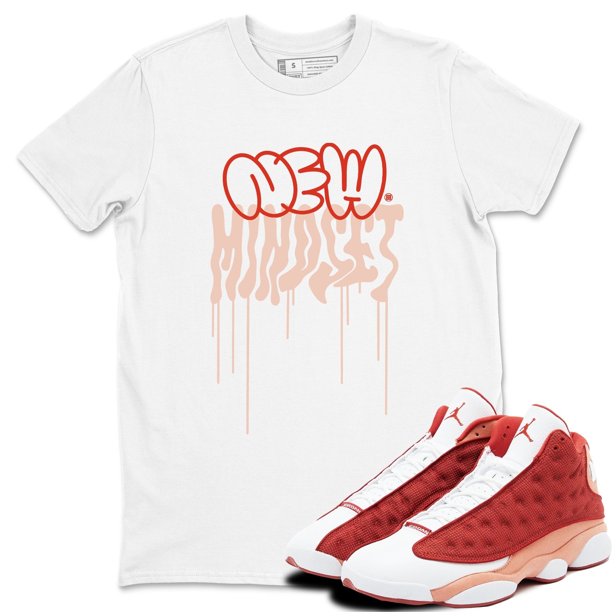 New Mindset snkmatch Tees - Air Jordan 13 Dune Red