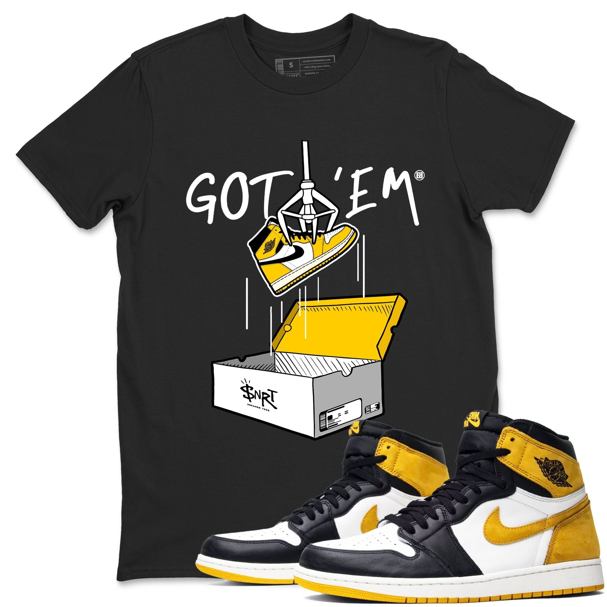 New Treasure Hunter snkmatch Tees - Air Jordan 1 Yellow Ochre