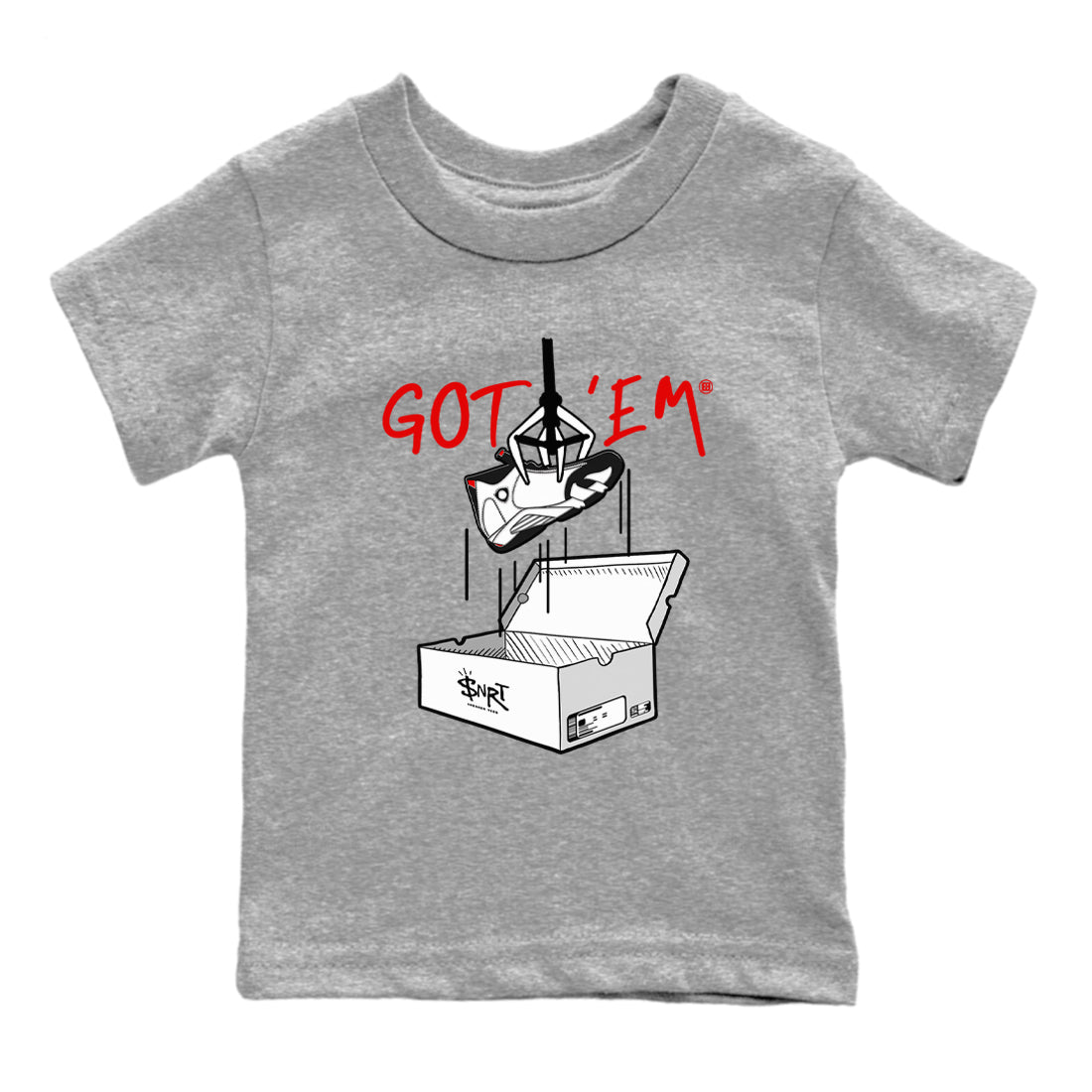 New Treasure Hunter snkmatch Tees Kids - Air Jordan 14 Black Toe