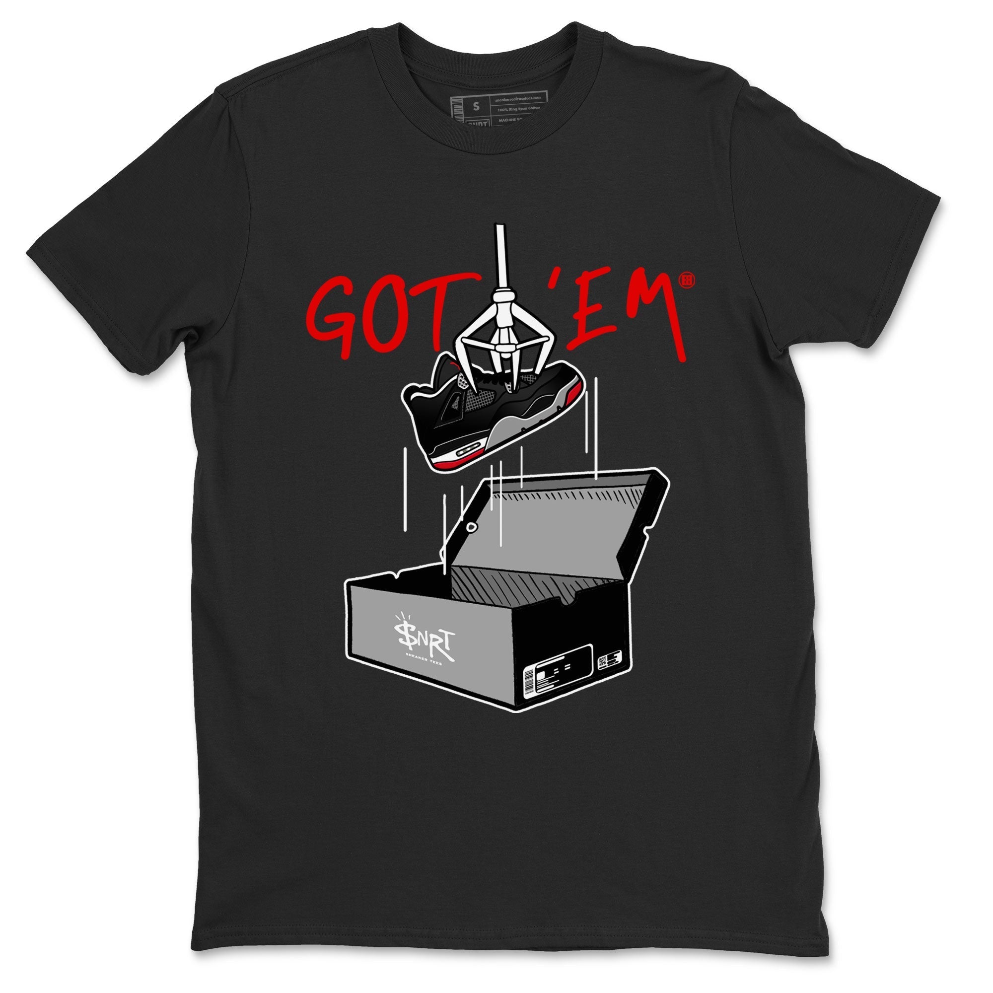 New Treasure Hunter snkmatch Tees - Air Jordan 4 Bred Reimagined