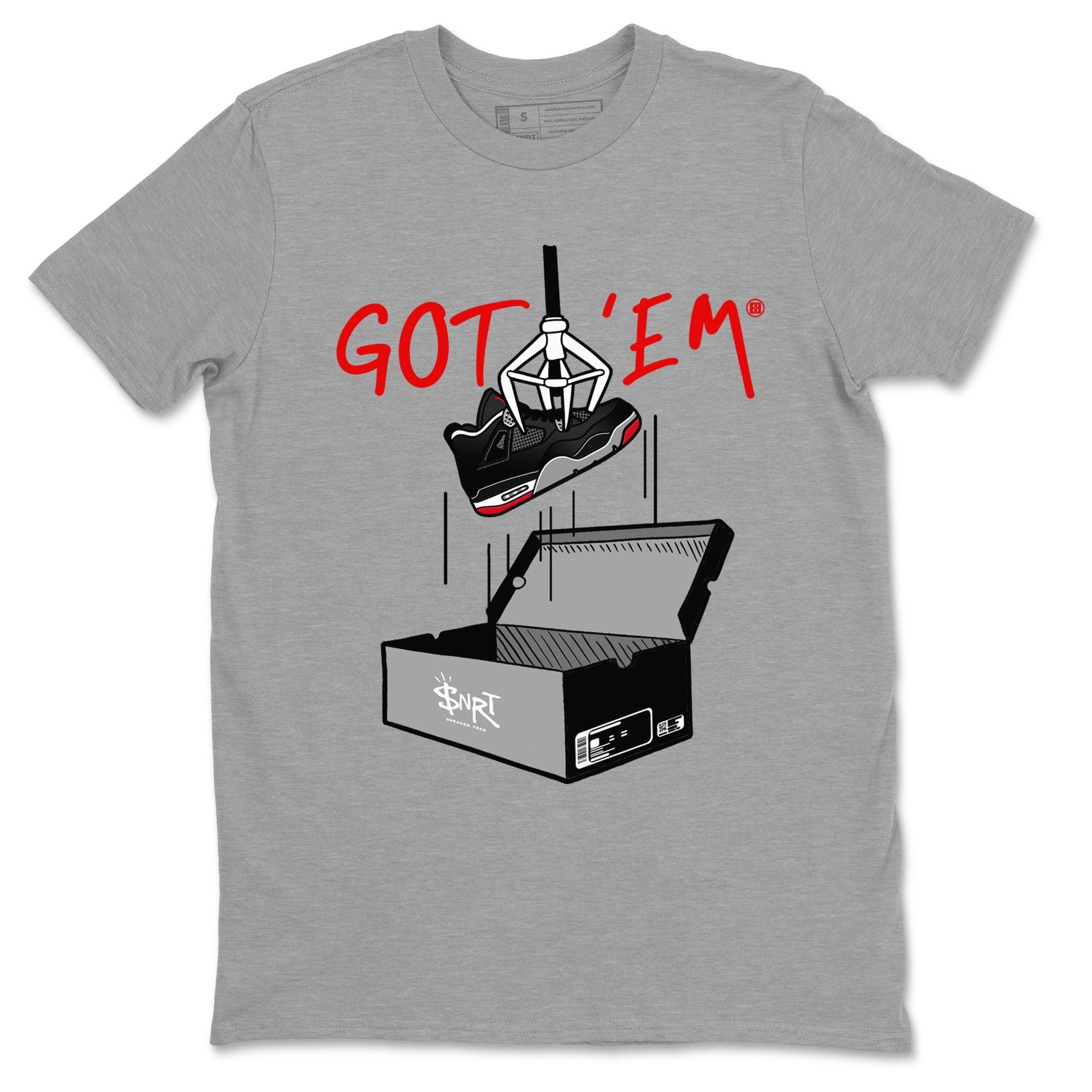 New Treasure Hunter snkmatch Tees - Air Jordan 4 Bred Reimagined