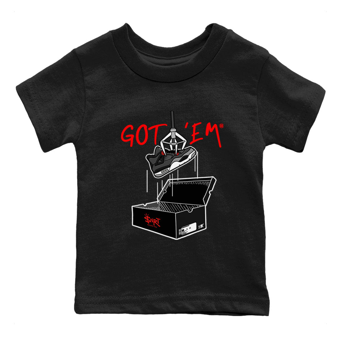 New Treasure Hunter snkmatch Tees Kids - Air Jordan 4 Infrared