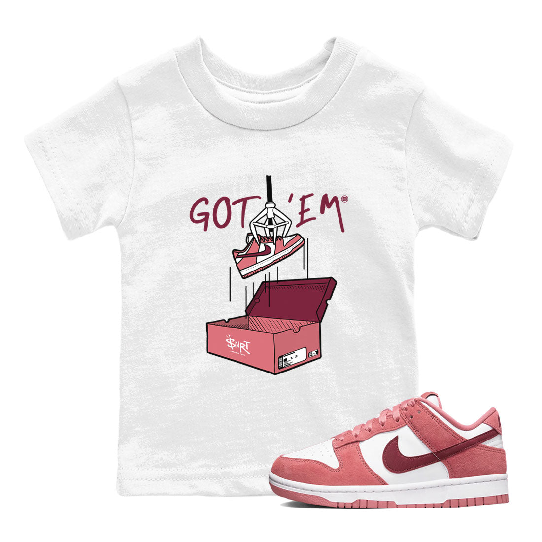 New Treasure Hunter snkmatch Tees Kids - Dunk Valentines Day 2024