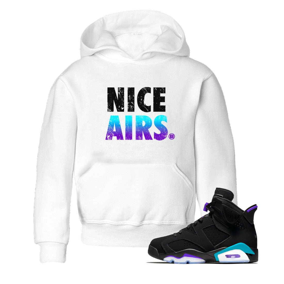 Nice Airs snkmatch Tee Kids - Air Jordan 6 Aqua