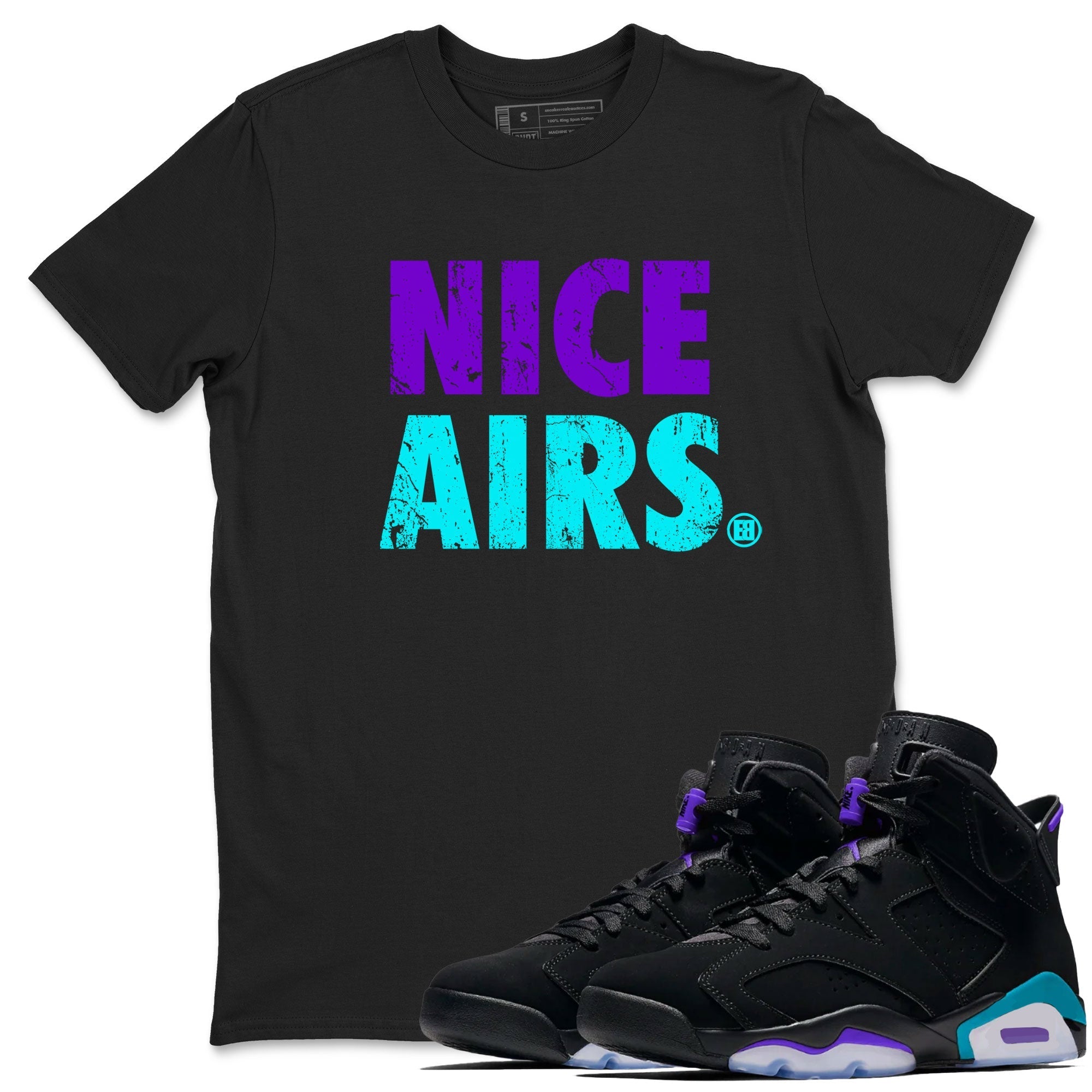 Nice Airs snkmatch Tee - Air Jordan 6 Aqua