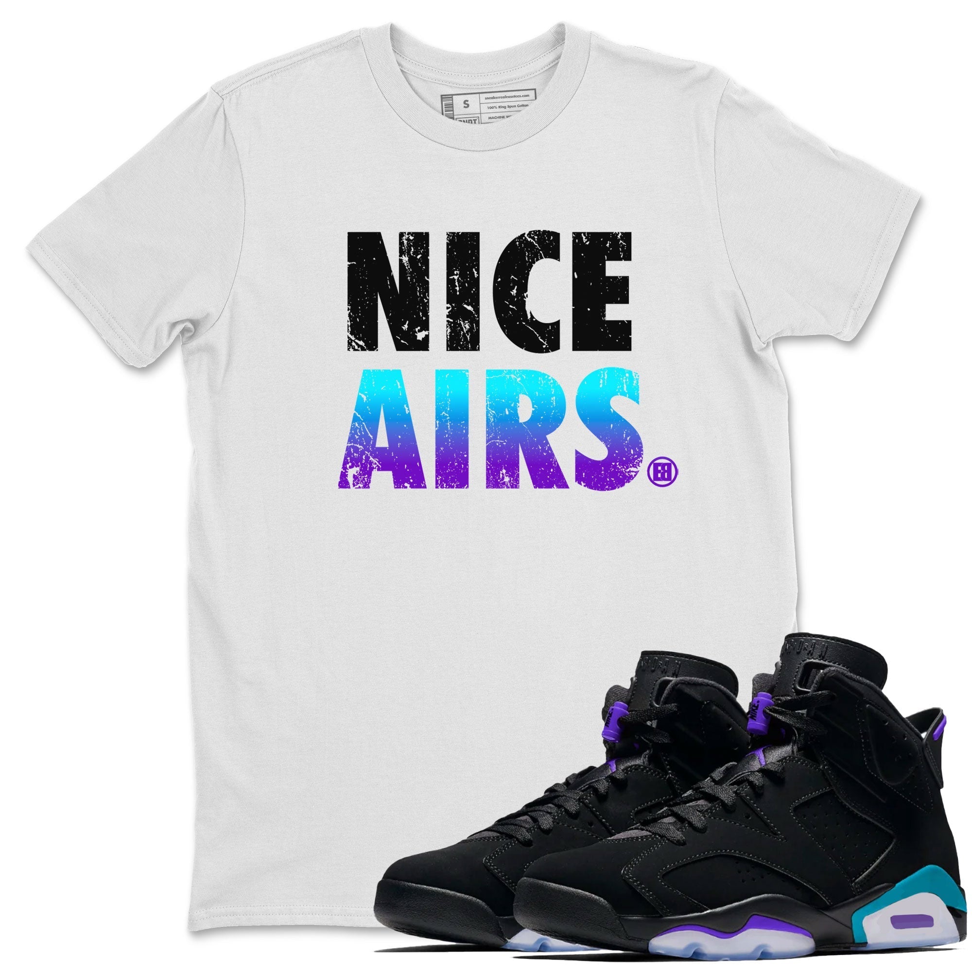 Nice Airs snkmatch Tee - Air Jordan 6 Aqua