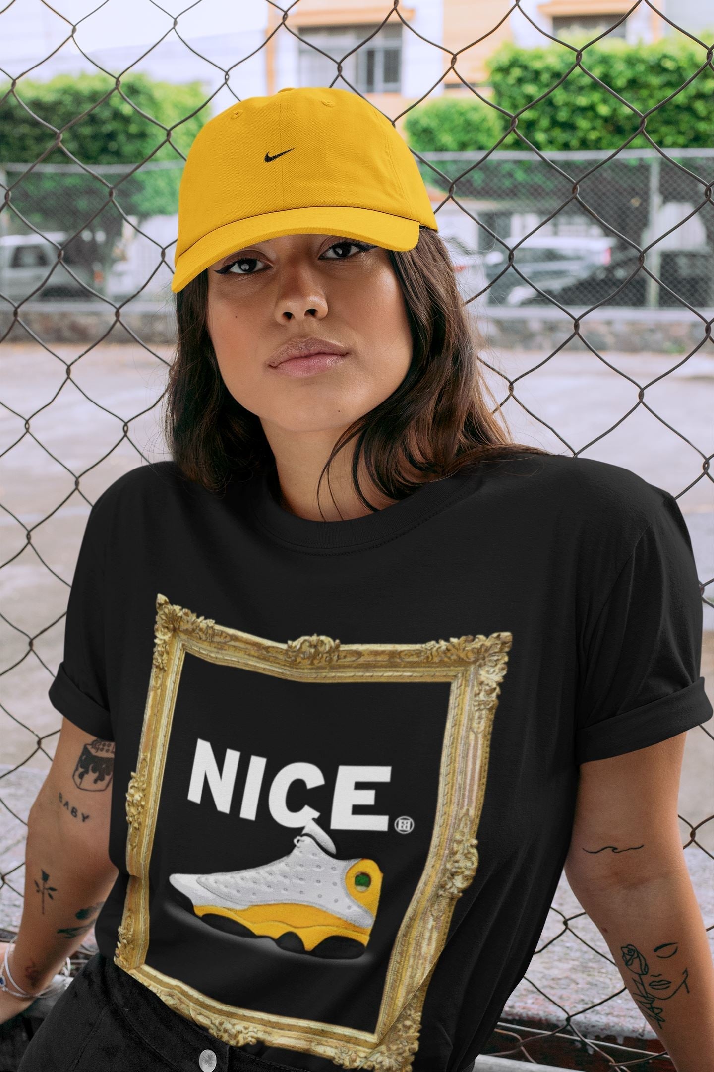 Nice Unisex Tops - Air Jordan 13 Del Sol