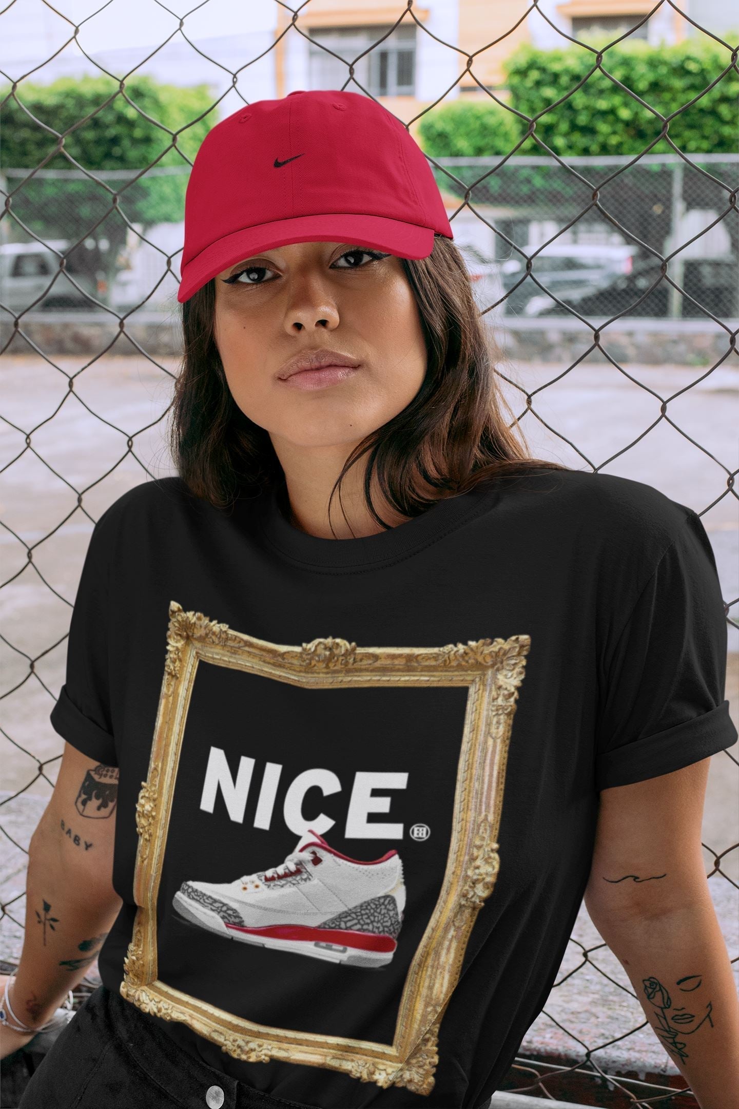 Nice Unisex Tops - Air Jordan 3 Cardinal