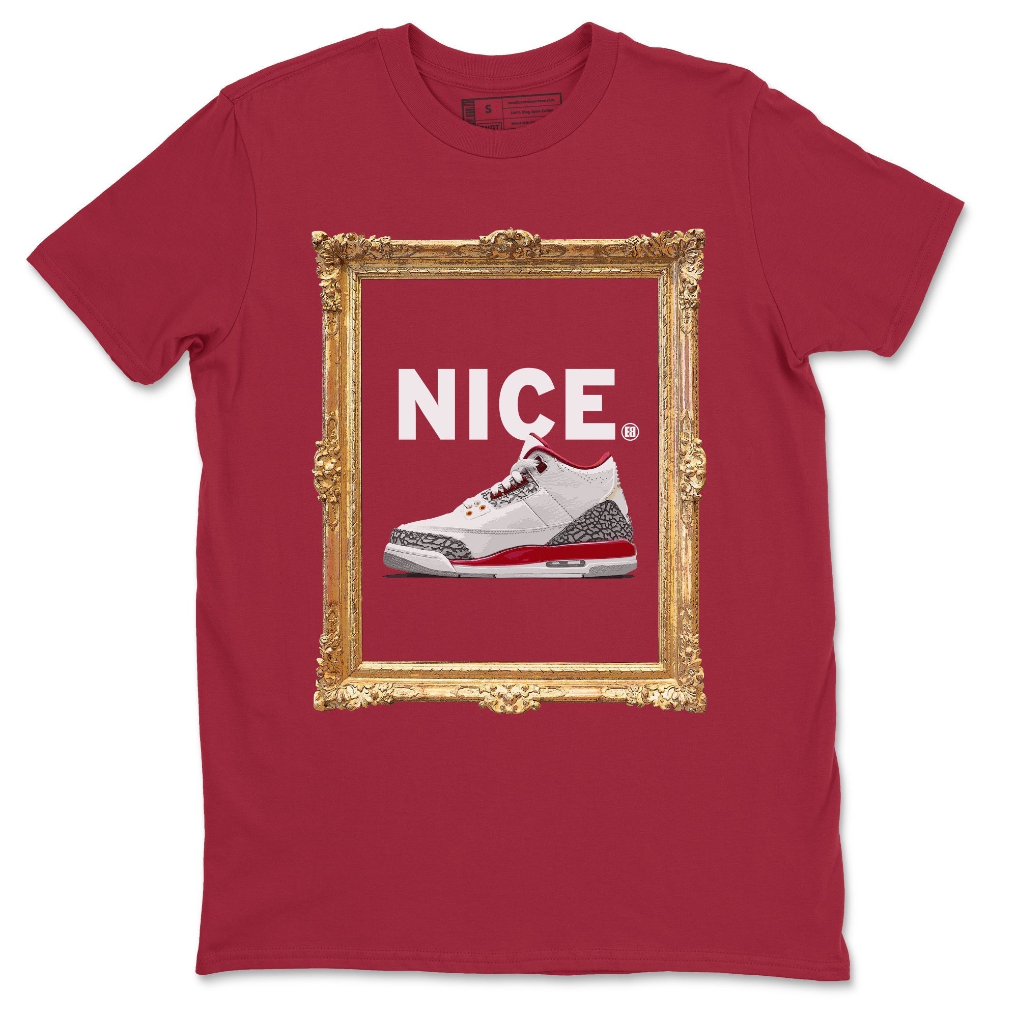 Nice Unisex Tops - Air Jordan 3 Cardinal