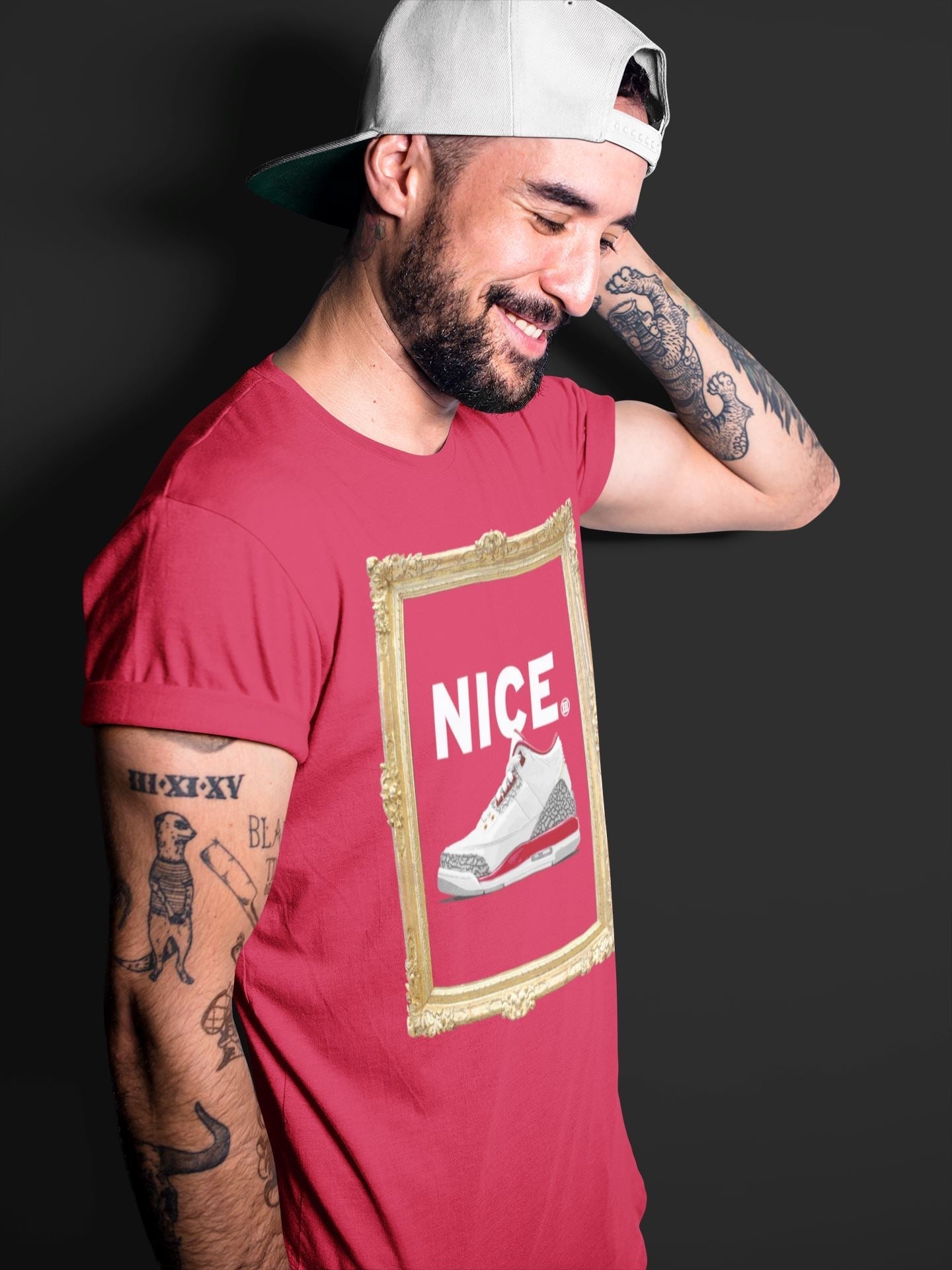 Nice Unisex Tops - Air Jordan 3 Cardinal