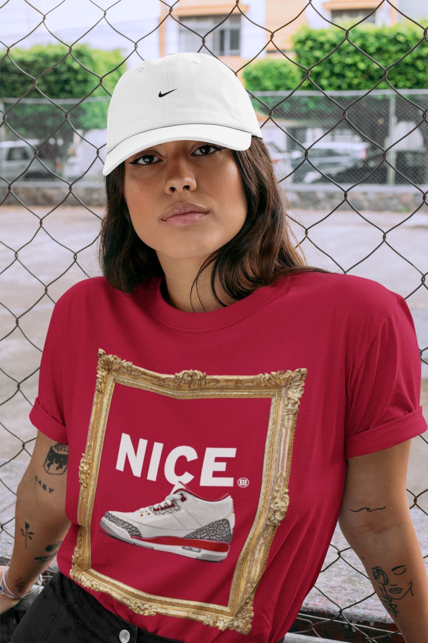 Nice Unisex Tops - Air Jordan 3 Cardinal