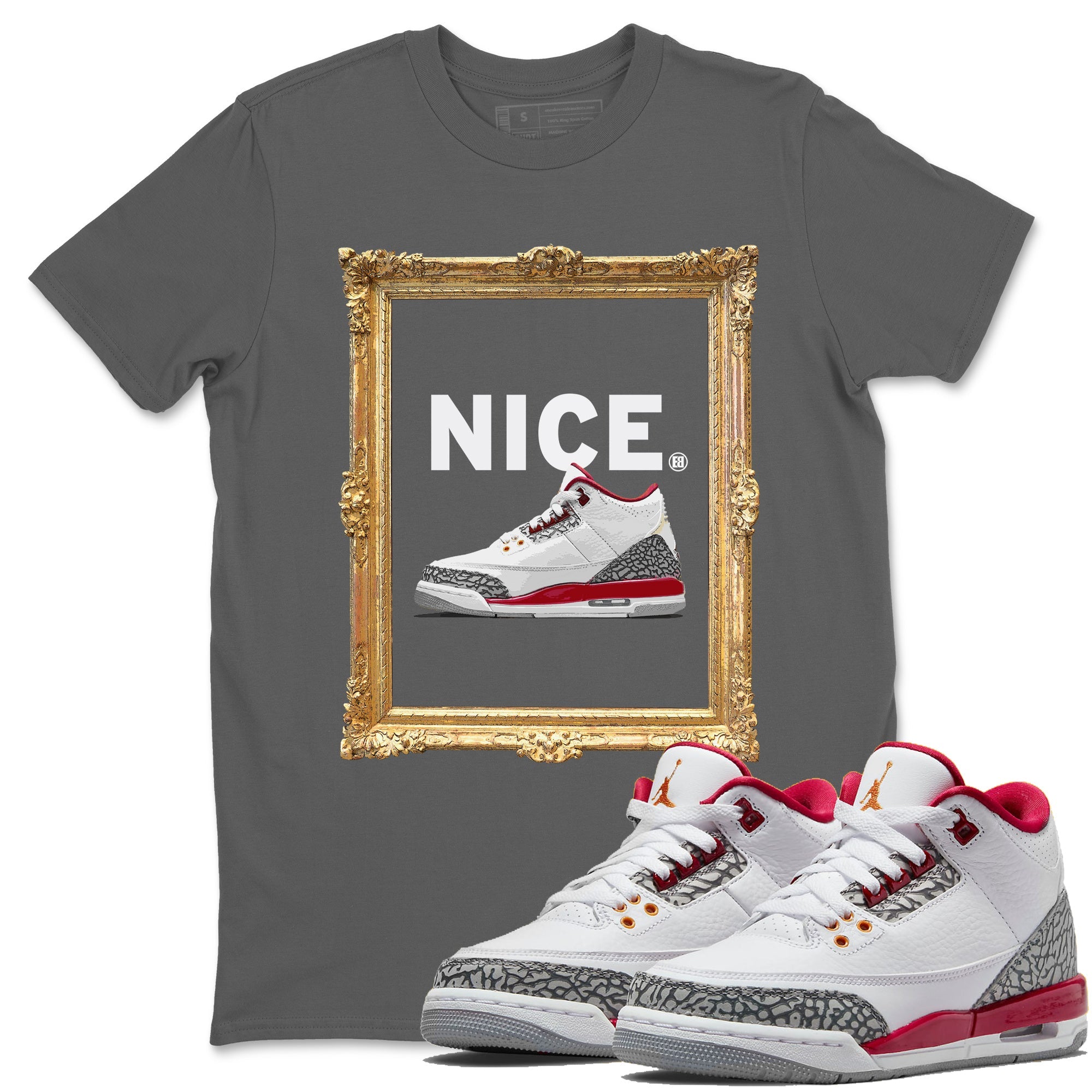Nice Unisex Tops - Air Jordan 3 Cardinal