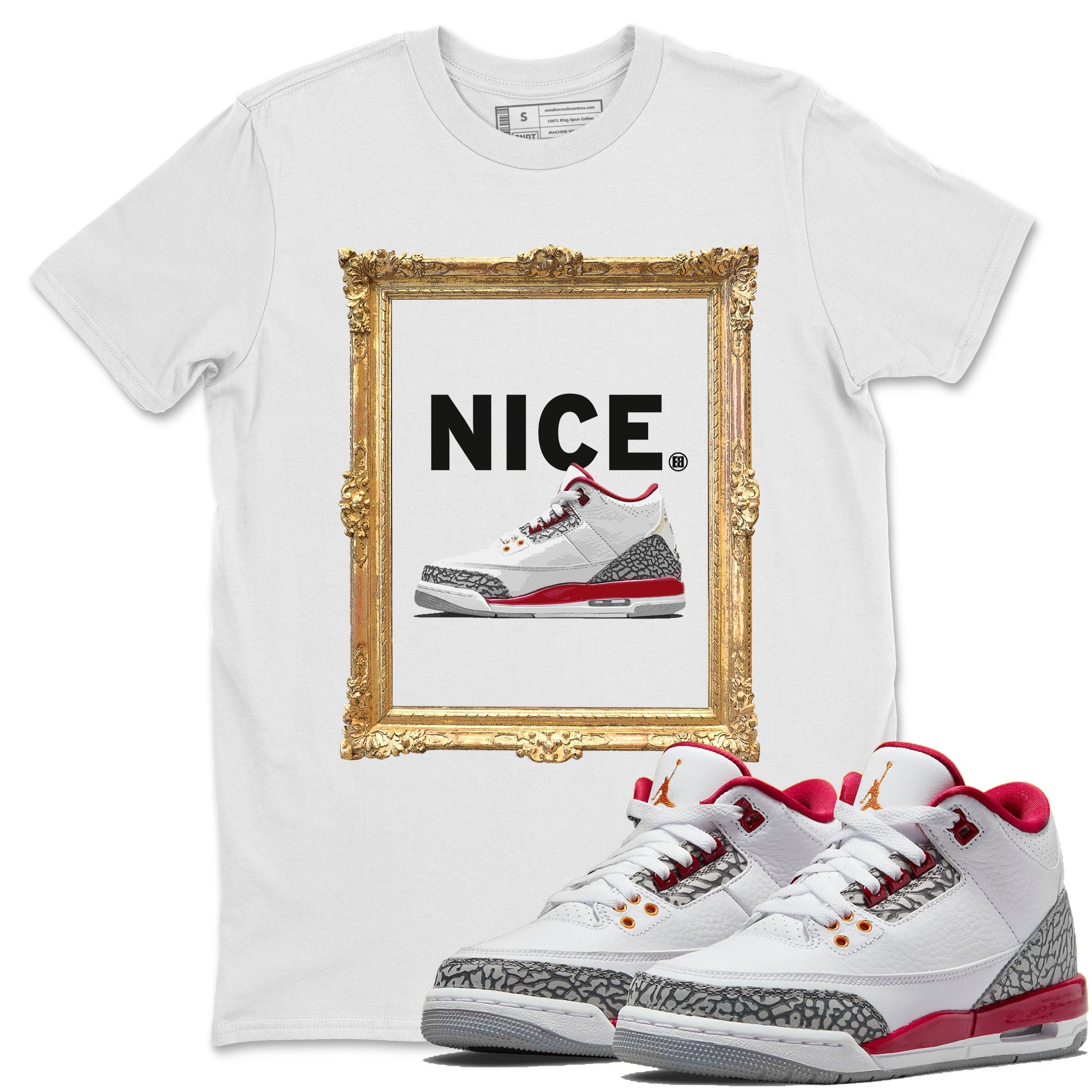 Nice Unisex Tops - Air Jordan 3 Cardinal