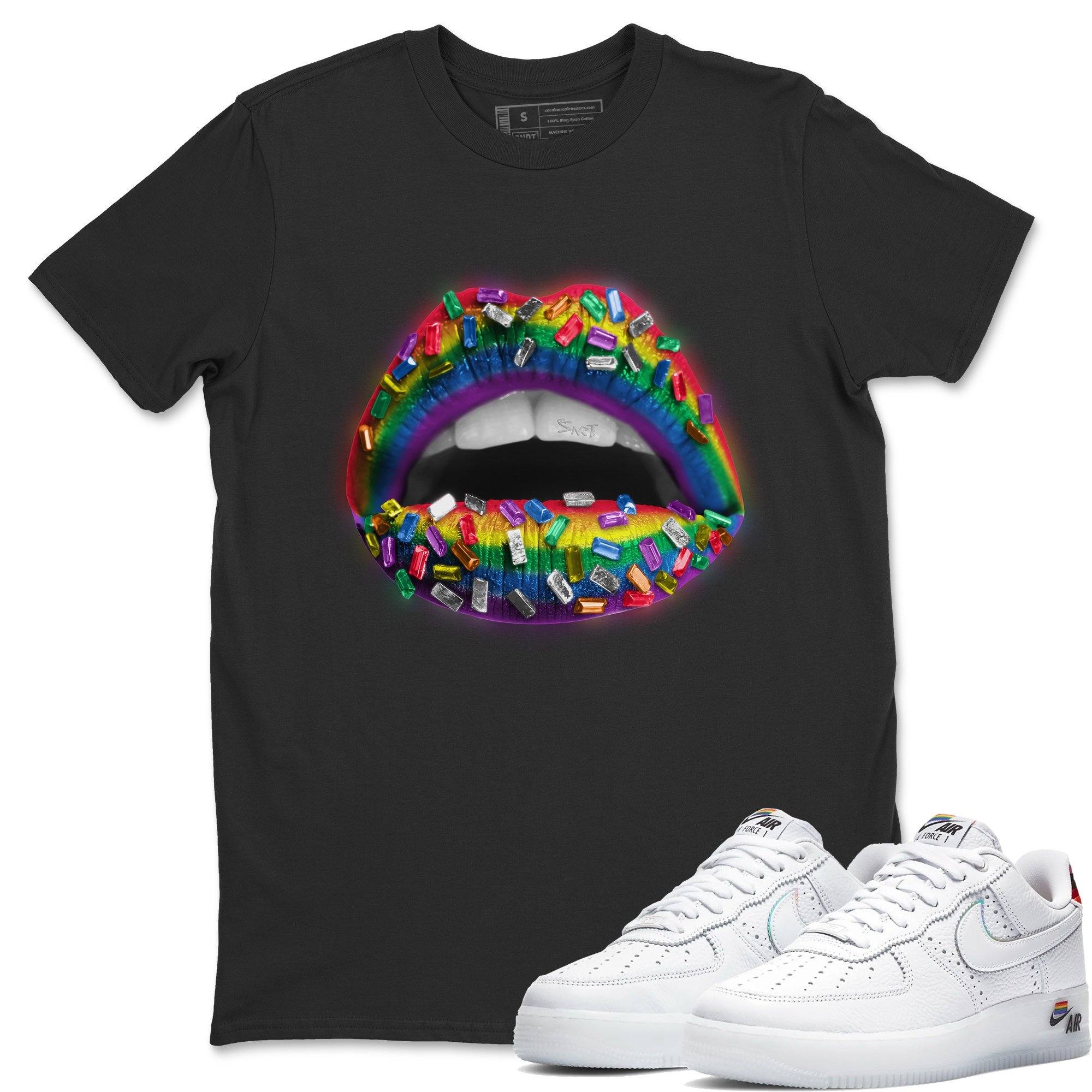 Lips Jewel Unisex Tops - Air Force 1 Betrue
