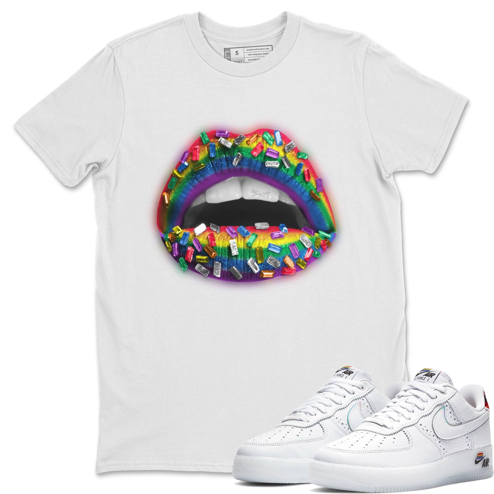 Lips Jewel Unisex Tops - Air Force 1 Betrue