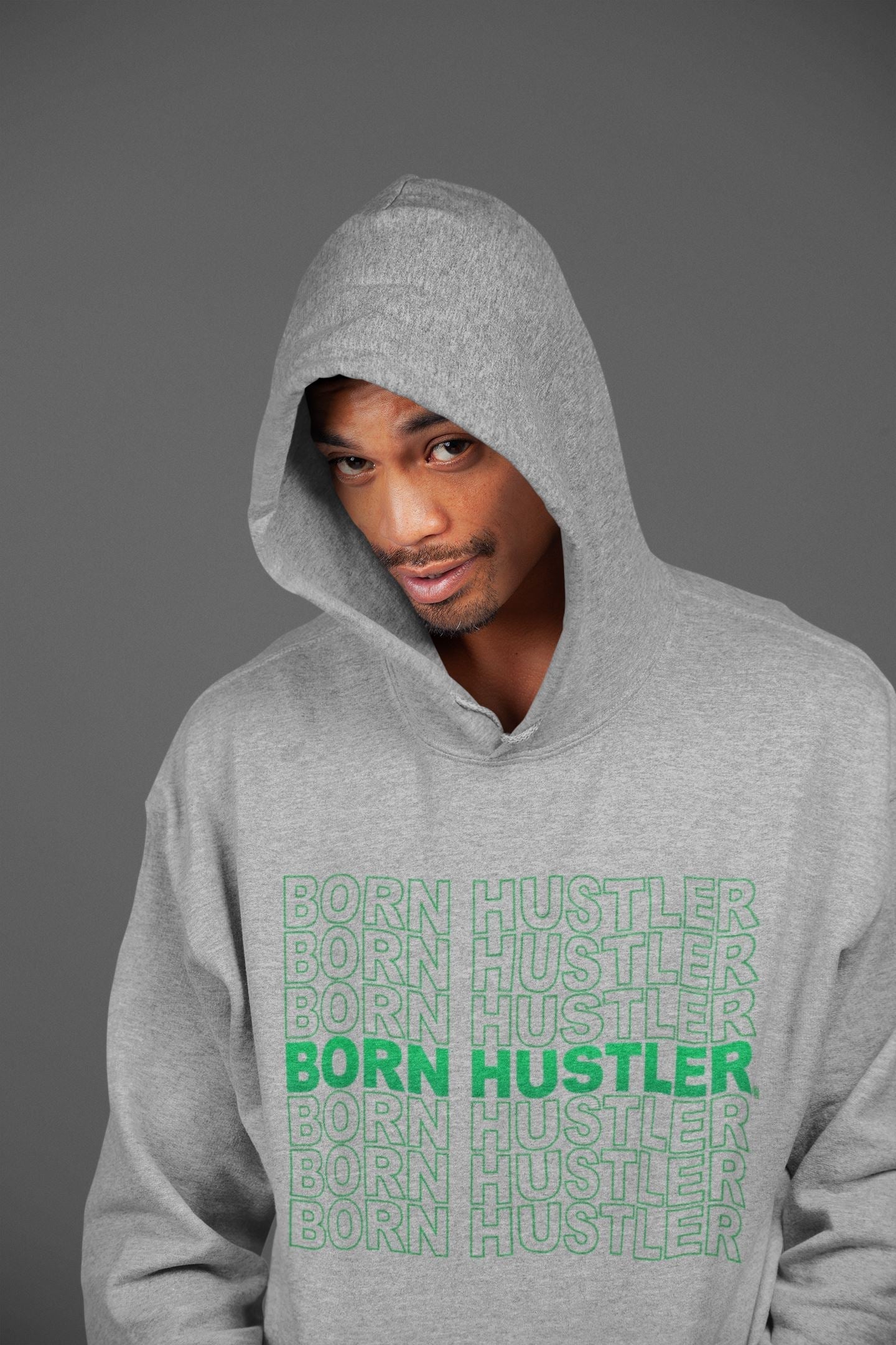 Born Hustler Unisex Tops - Air Jordan 1 Lucky Green