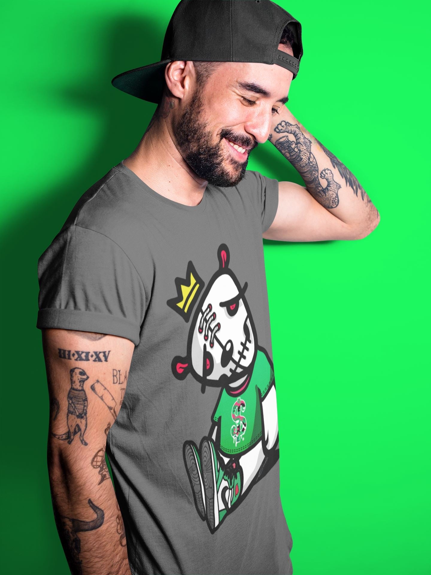 Dead Dolls Unisex Tops - Air Jordan 1 Lucky Green
