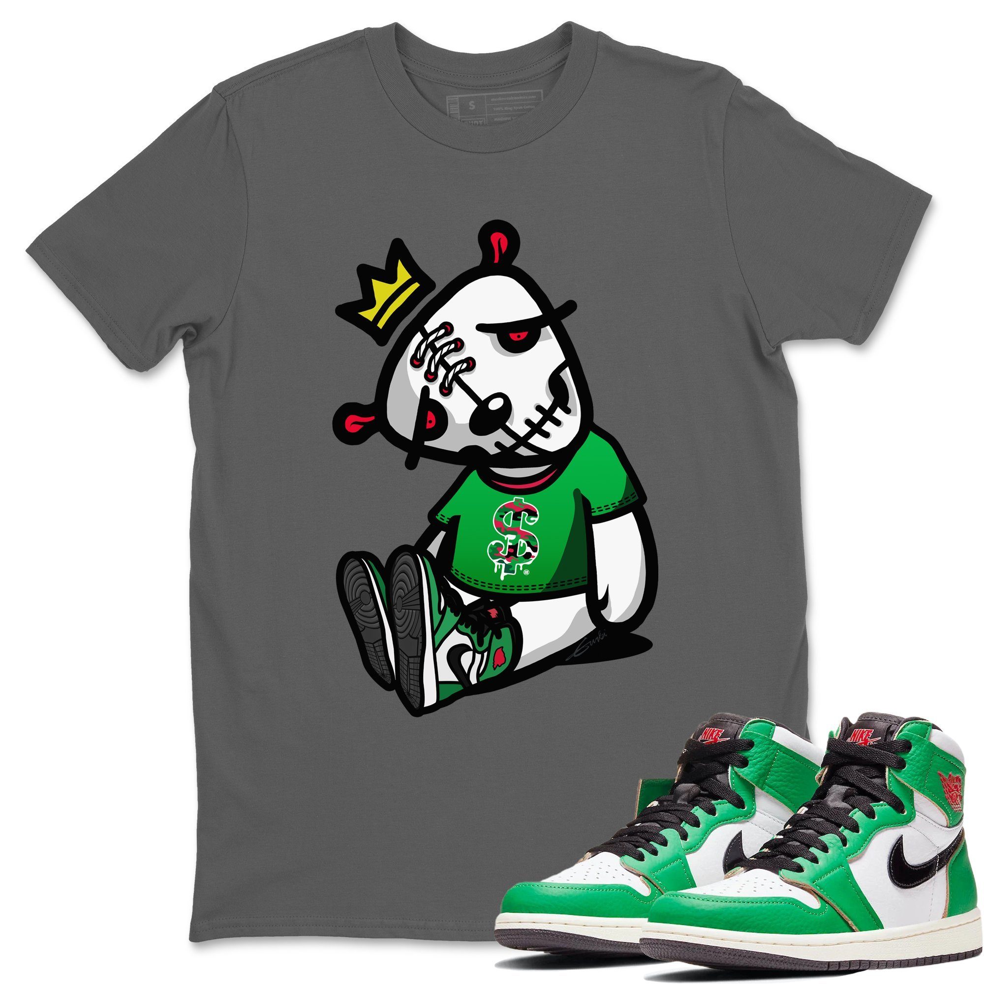 Dead Dolls Unisex Tops - Air Jordan 1 Lucky Green