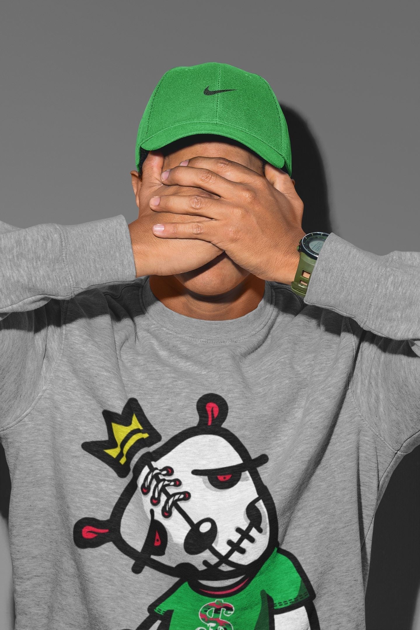Dead Dolls Unisex Tops - Air Jordan 1 Lucky Green