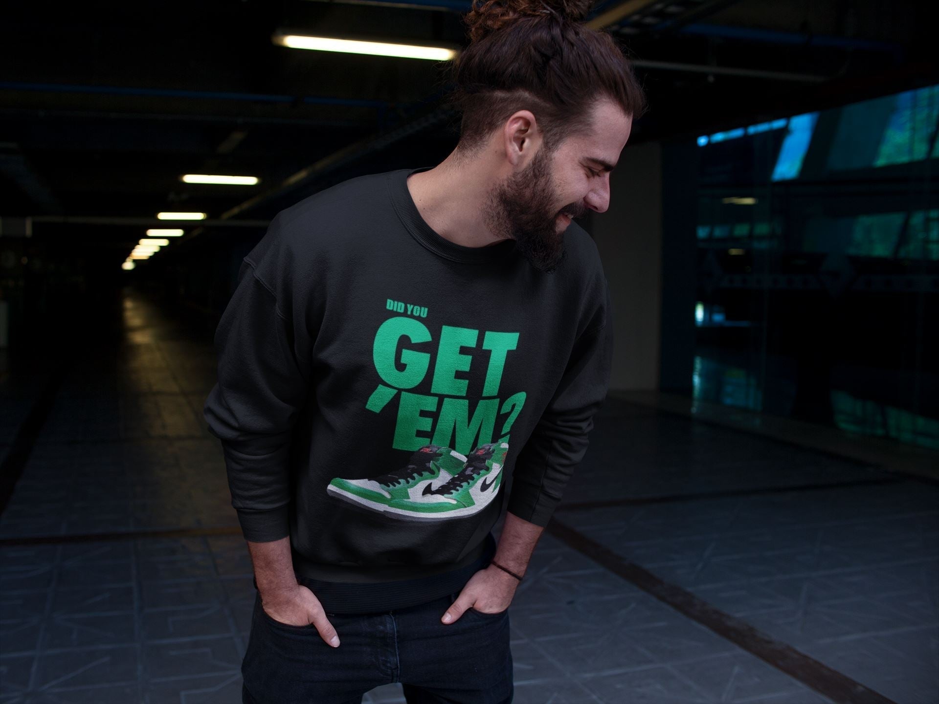 Did You Get 'Em Unisex Tops - Air Jordan 1 Lucky Green