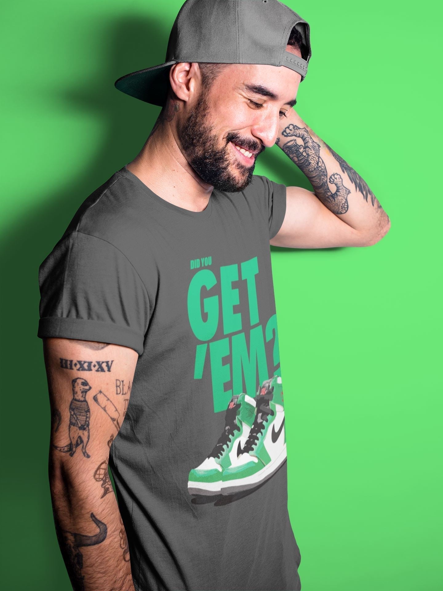 Did You Get 'Em Unisex Tops - Air Jordan 1 Lucky Green