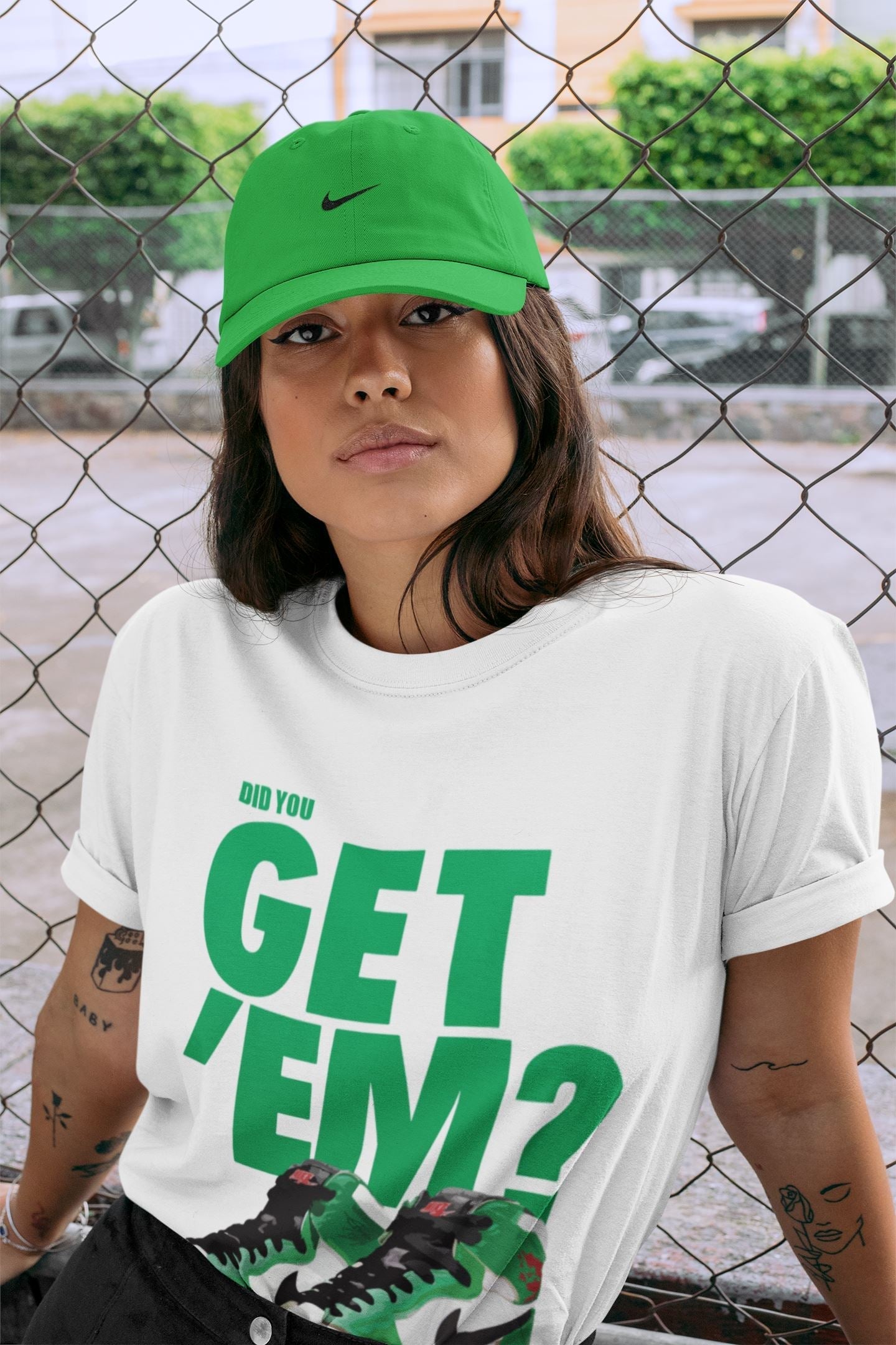Did You Get 'Em Unisex Tops - Air Jordan 1 Lucky Green