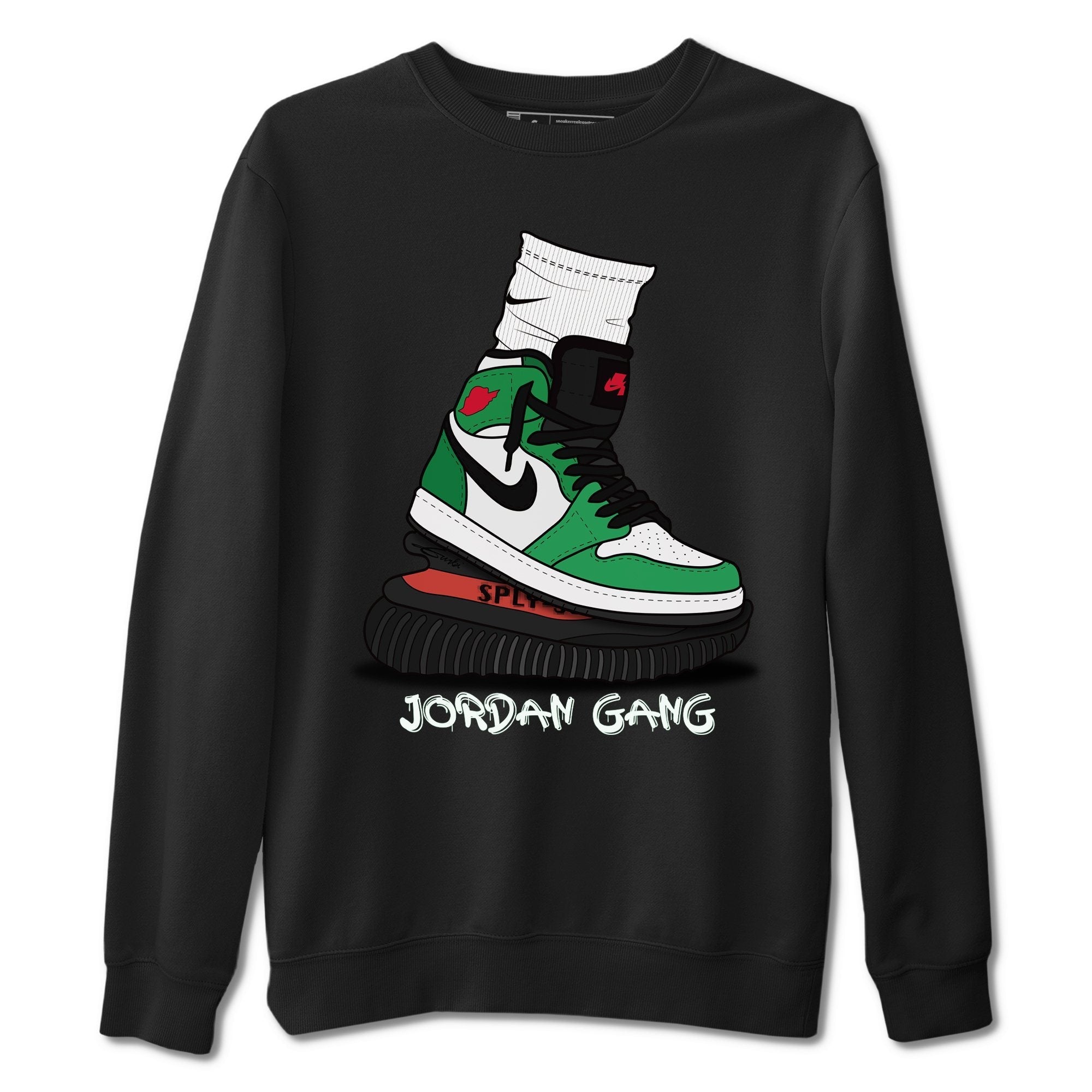 Air Jordan Gang Unisex Tops - Air Jordan 1 Lucky Green