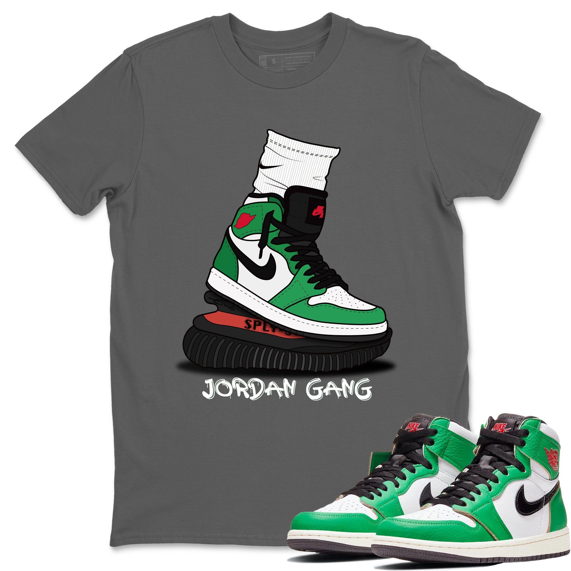 Air Jordan Gang Unisex Tops - Air Jordan 1 Lucky Green