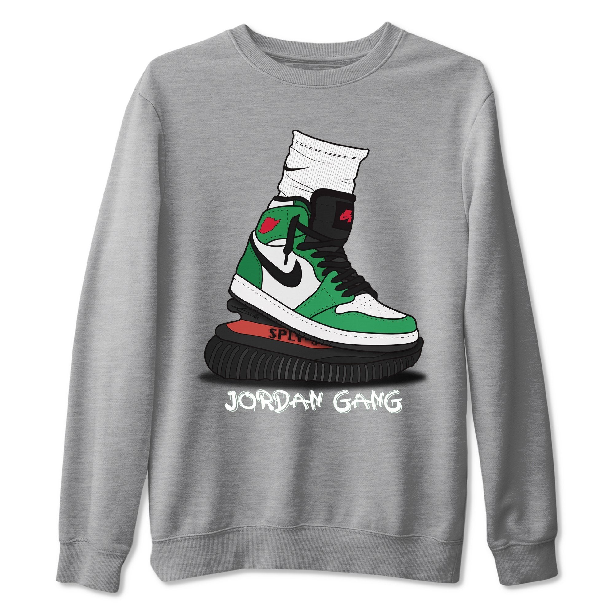 Air Jordan Gang Unisex Tops - Air Jordan 1 Lucky Green
