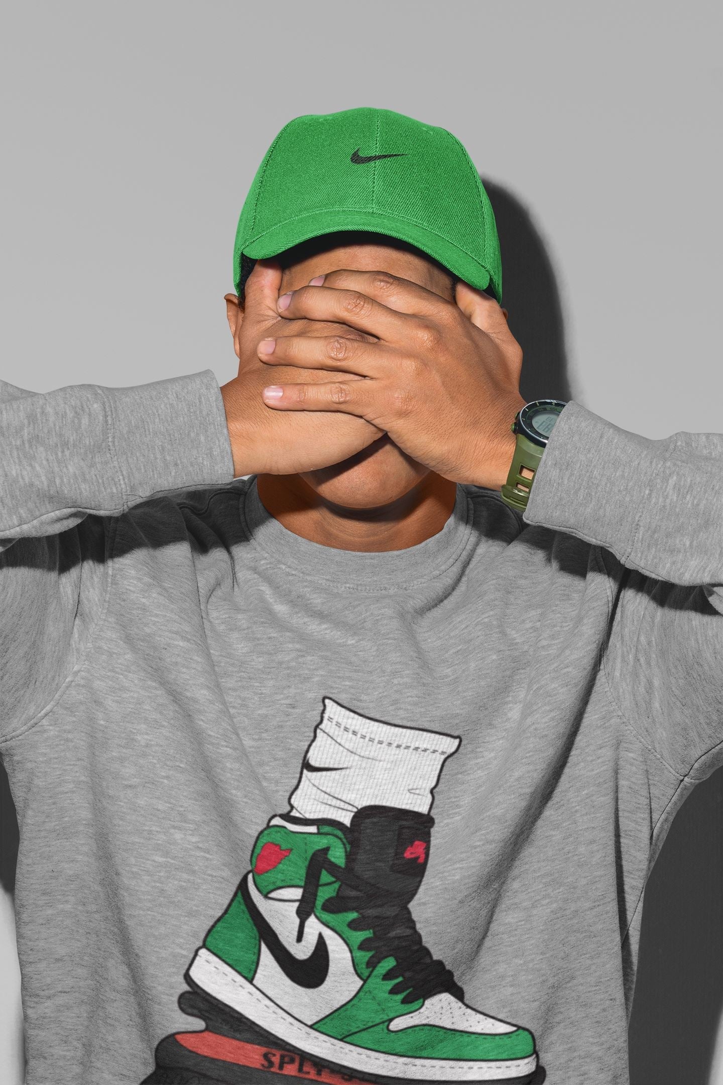 Air Jordan Gang Unisex Tops - Air Jordan 1 Lucky Green