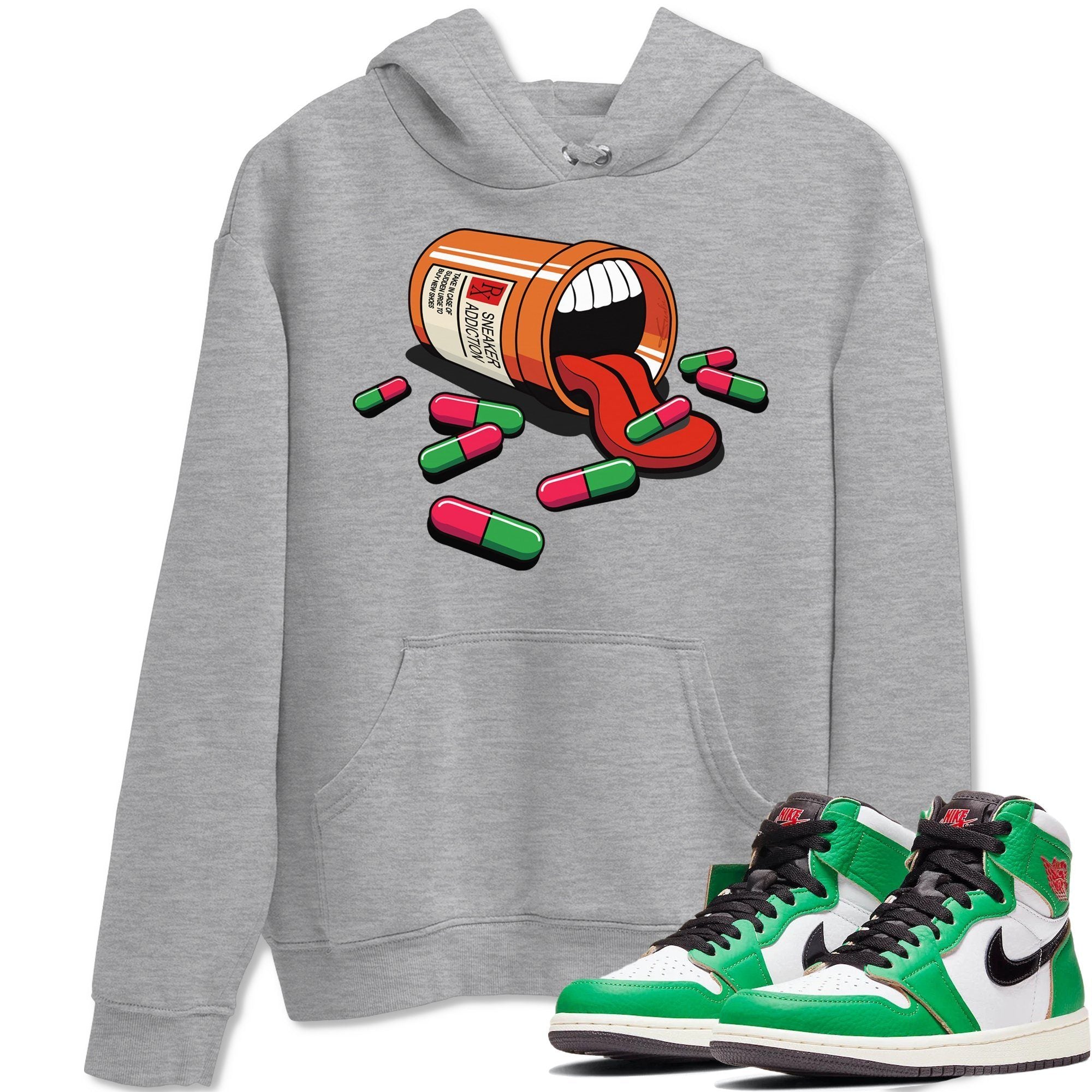 snkmatch Addiction Unisex Tops - Air Jordan 1 Lucky Green