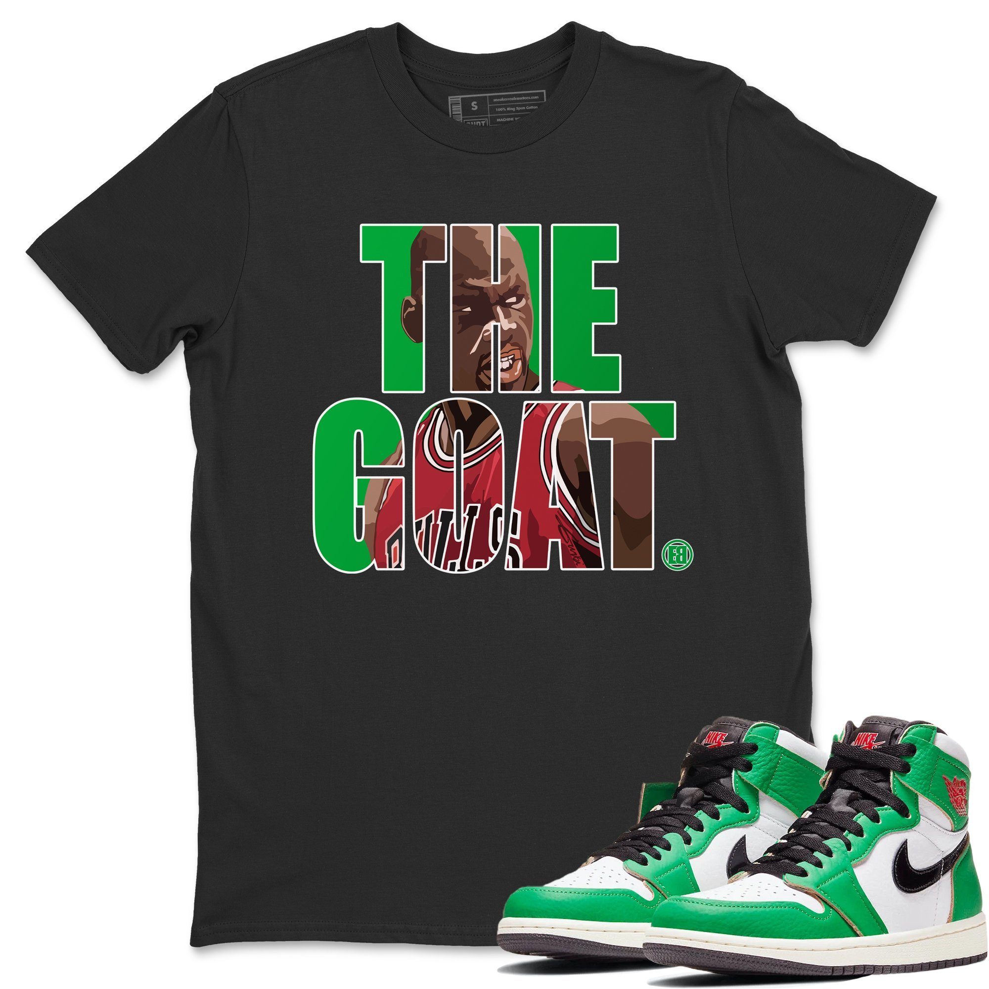 The Goat Unisex Tops - Air Jordan 1 Lucky Green