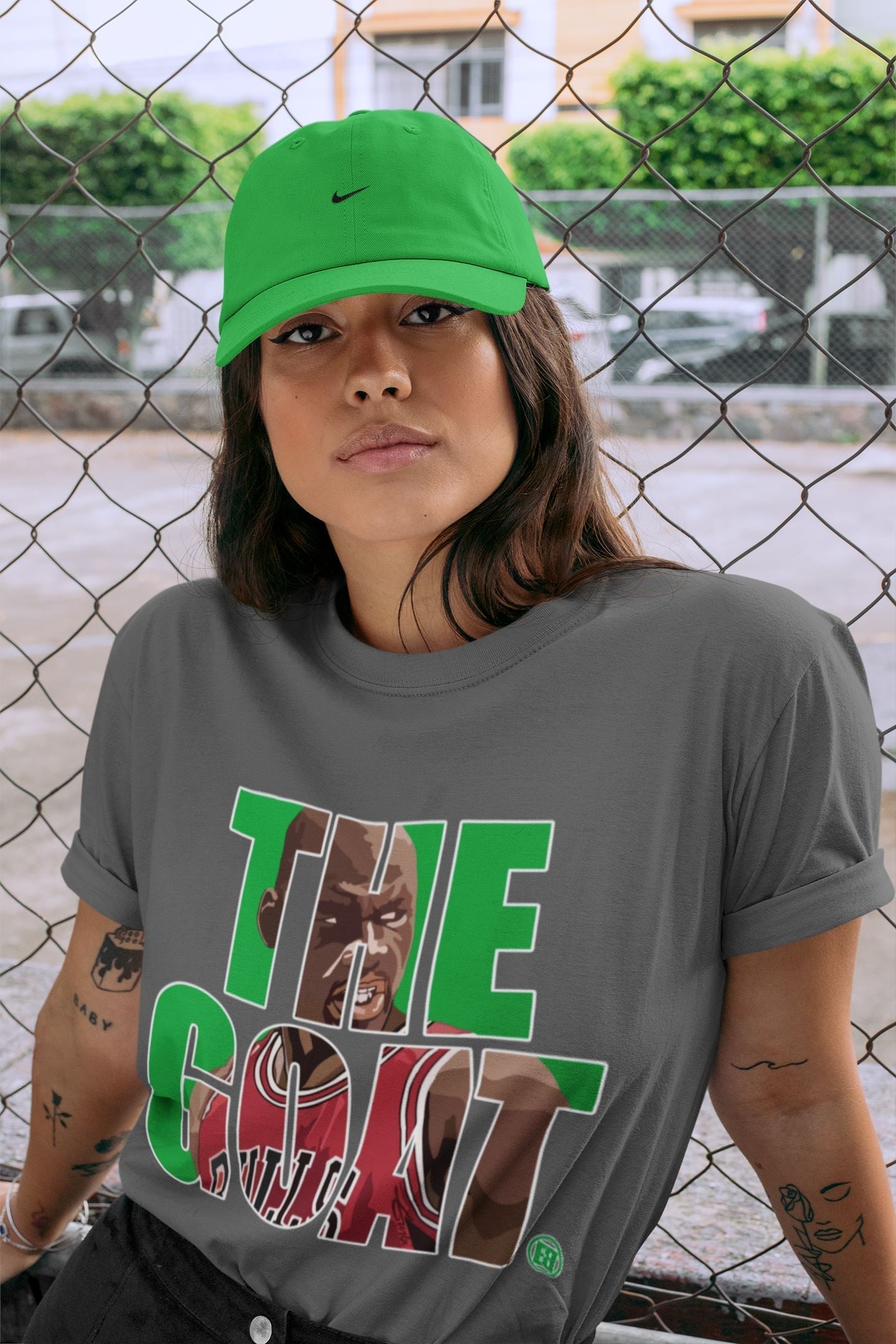 The Goat Unisex Tops - Air Jordan 1 Lucky Green