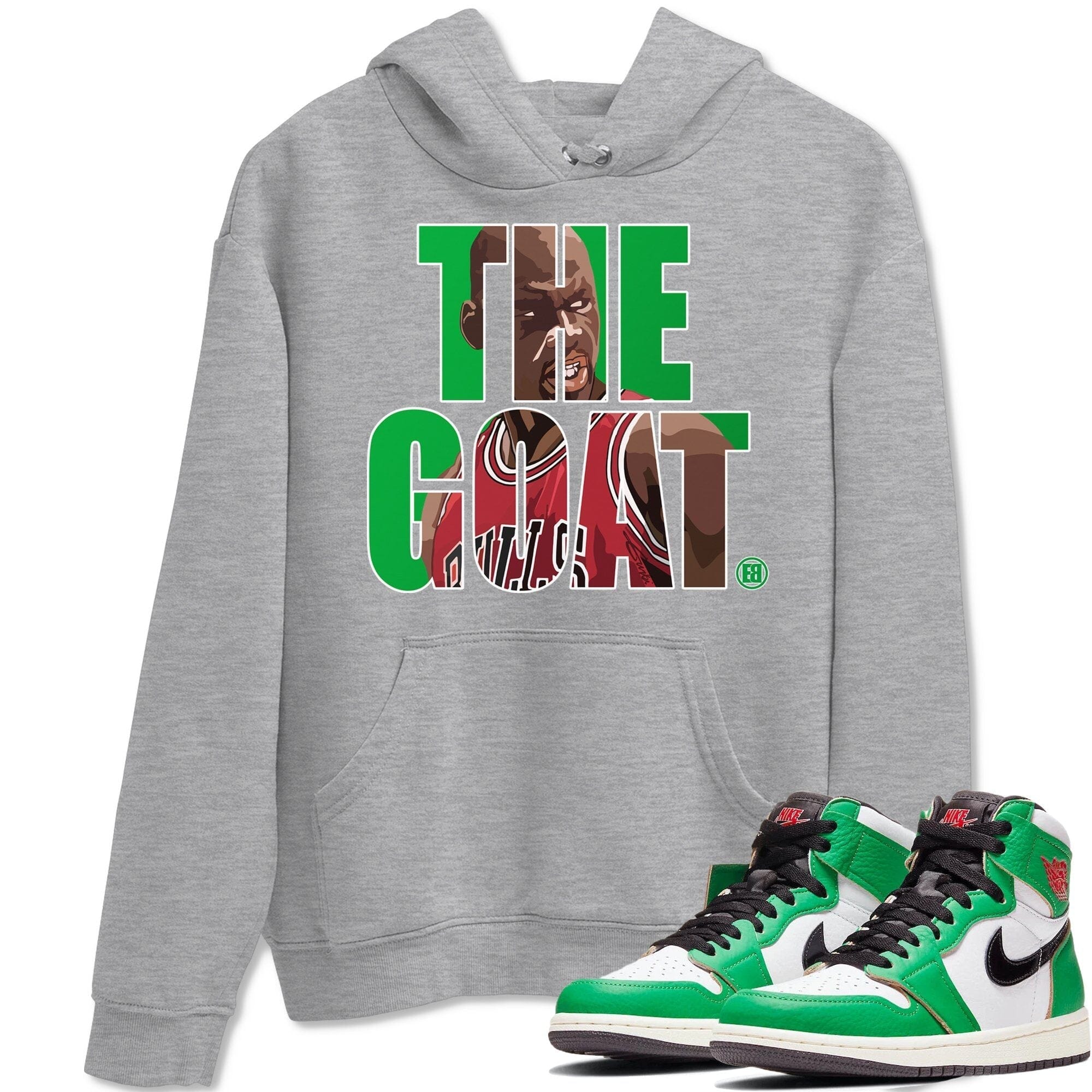 The Goat Unisex Tops - Air Jordan 1 Lucky Green
