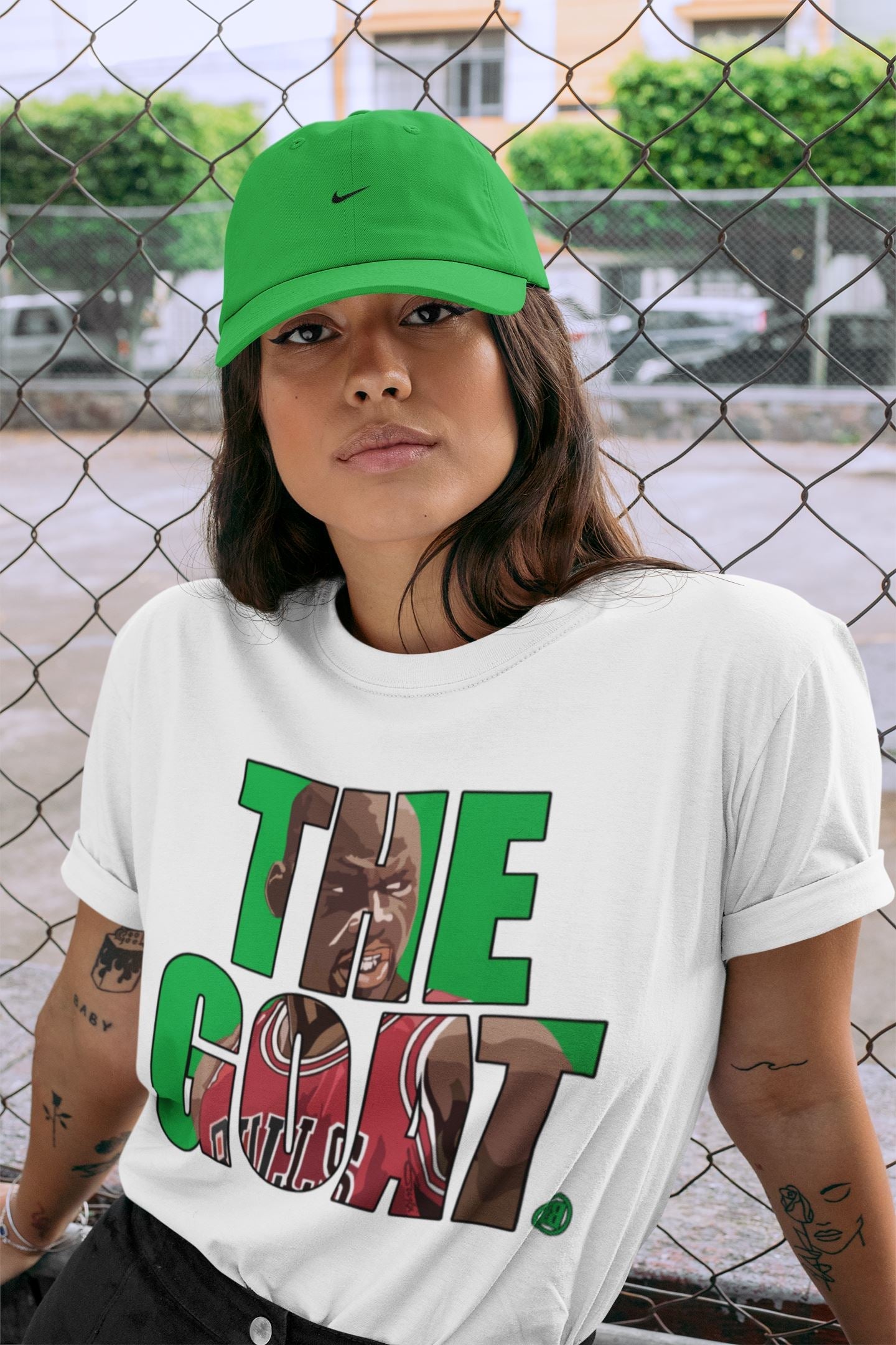 The Goat Unisex Tops - Air Jordan 1 Lucky Green