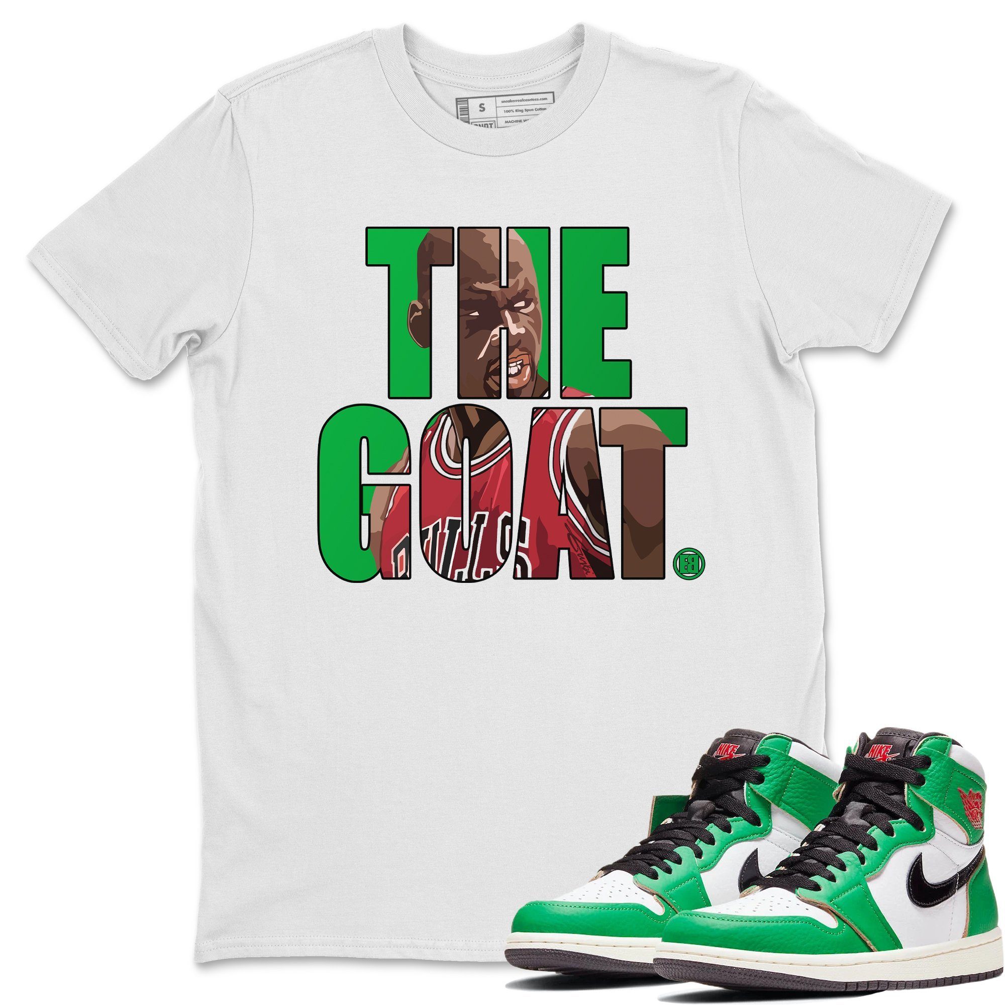 The Goat Unisex Tops - Air Jordan 1 Lucky Green