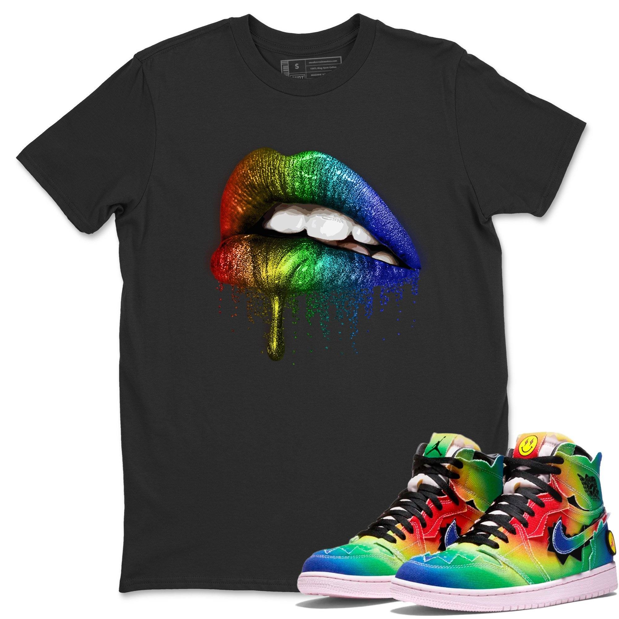Dripping Lips Unisex Tops - Air Jordan 1 J Balvin