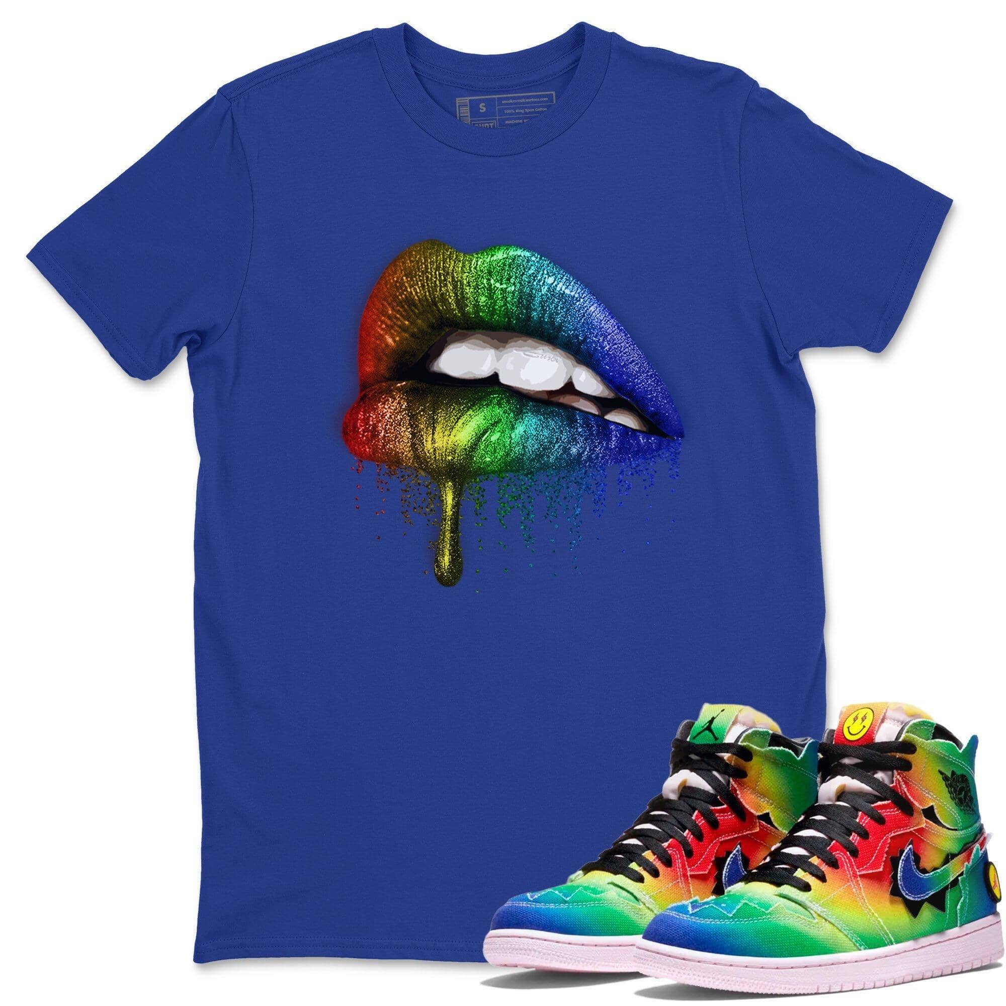 Dripping Lips Unisex Tops - Air Jordan 1 J Balvin