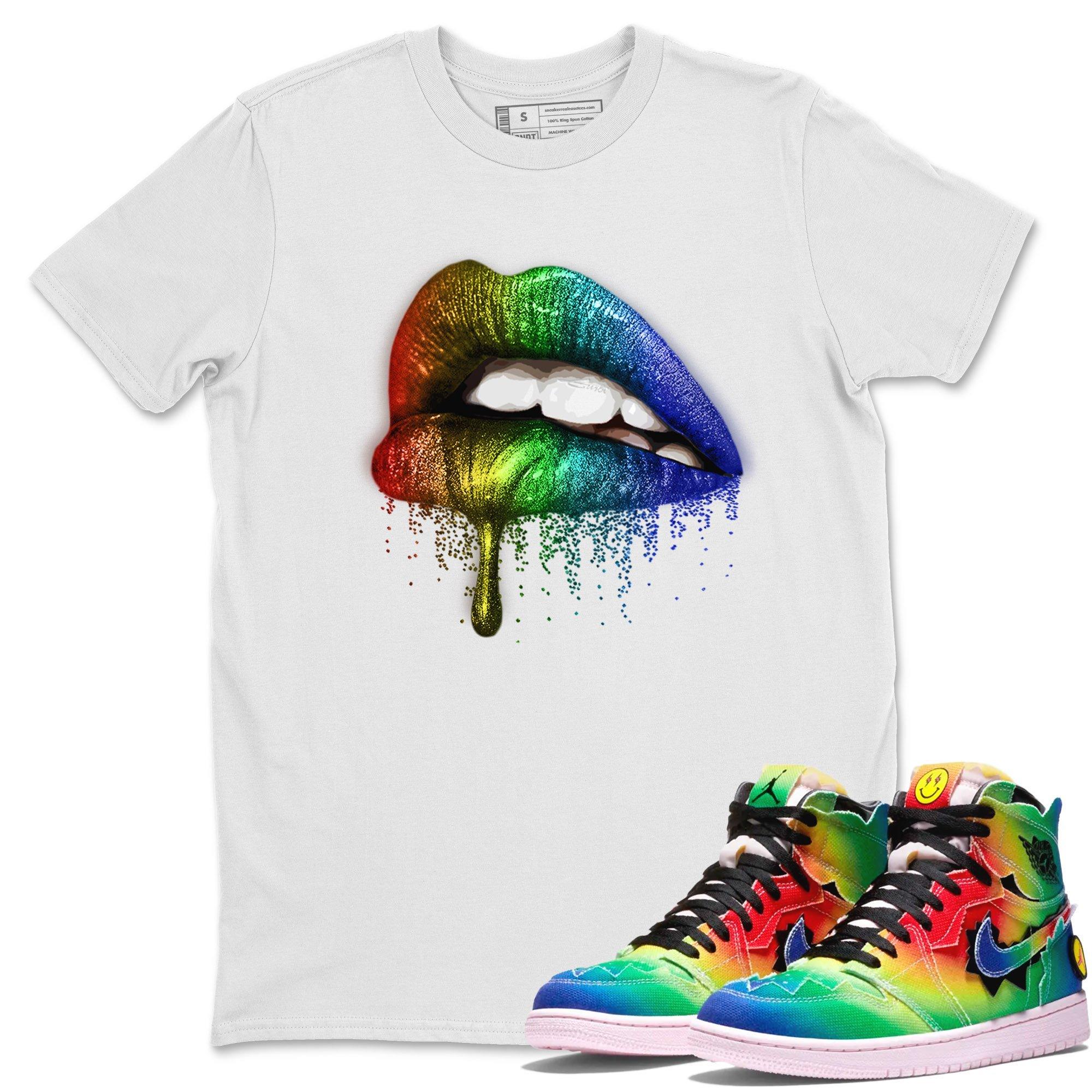 Dripping Lips Unisex Tops - Air Jordan 1 J Balvin