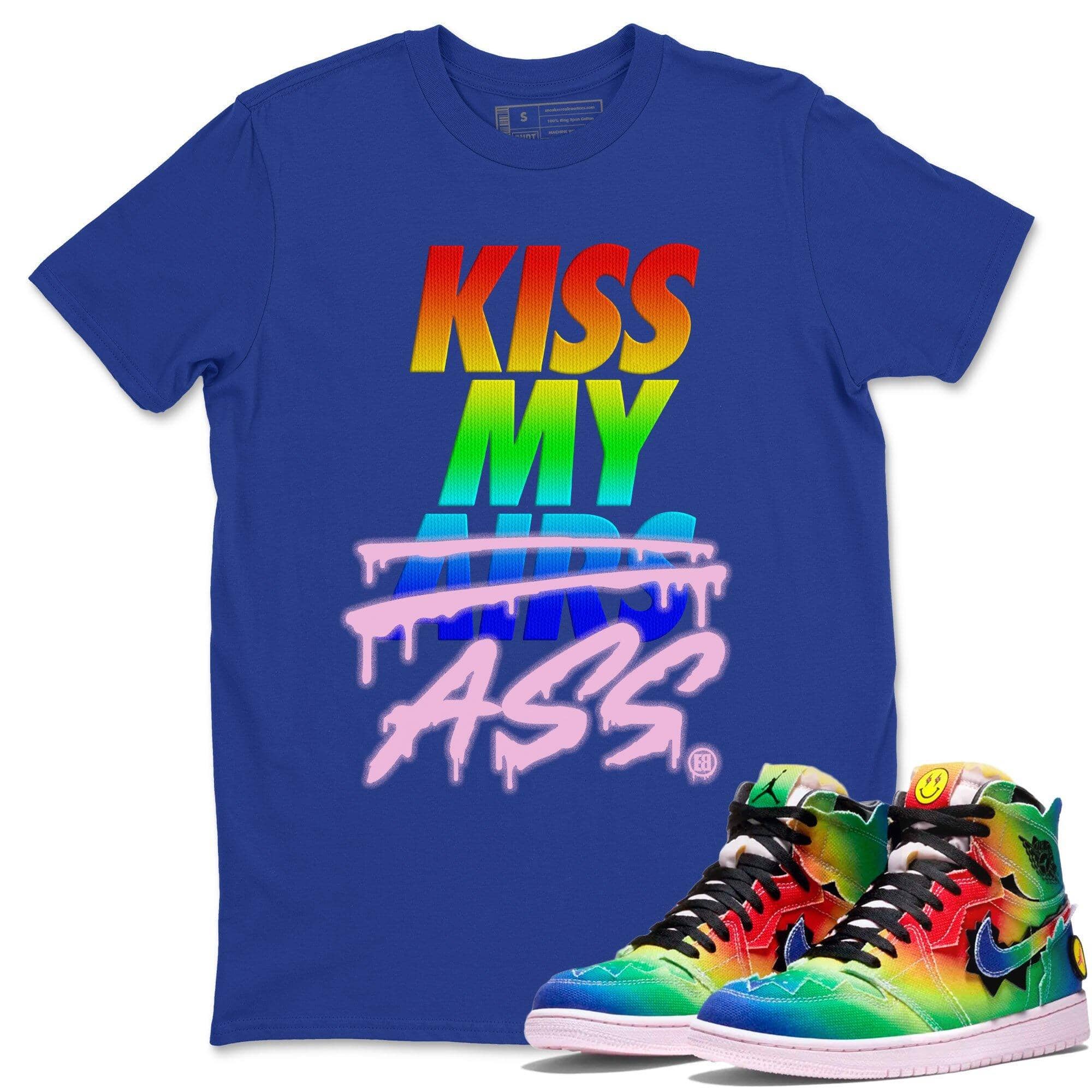 Kiss My Ass Unisex Tops - Air Jordan 1 J Balvin