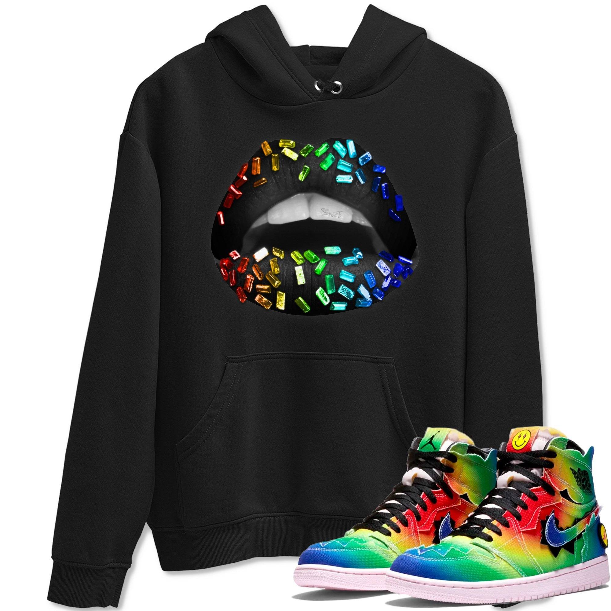 Lips Jewel Unisex Tops - Air Jordan 1 J Balvin