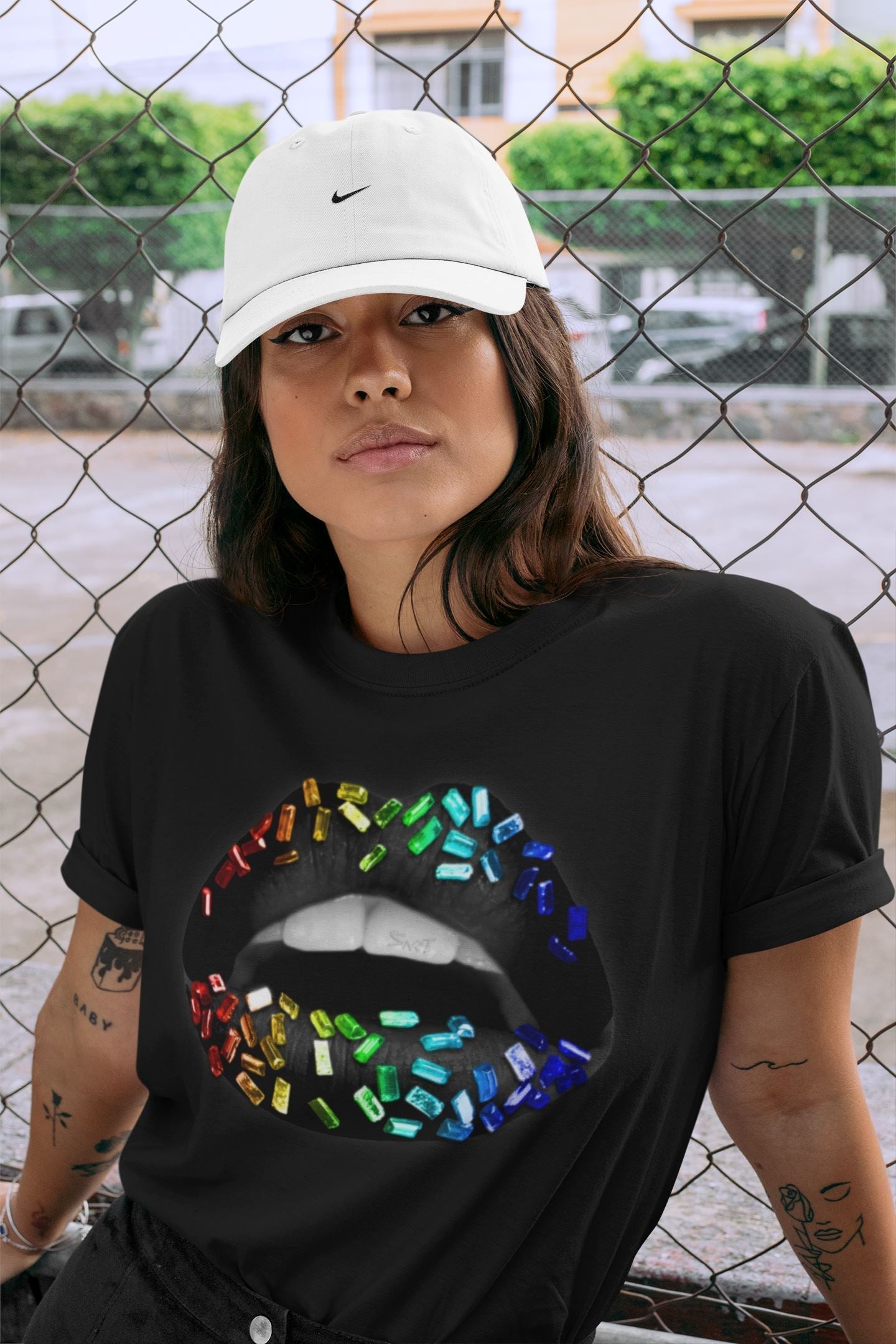 Lips Jewel Unisex Tops - Air Jordan 1 J Balvin