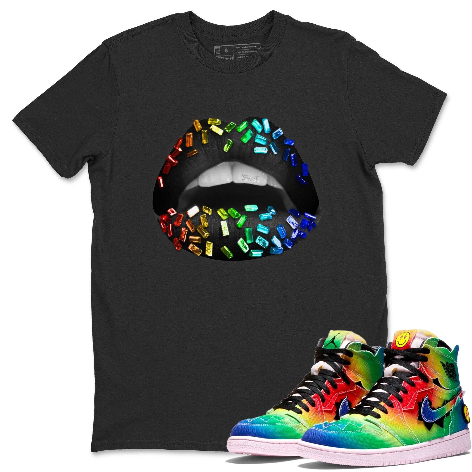 Lips Jewel Unisex Tops - Air Jordan 1 J Balvin