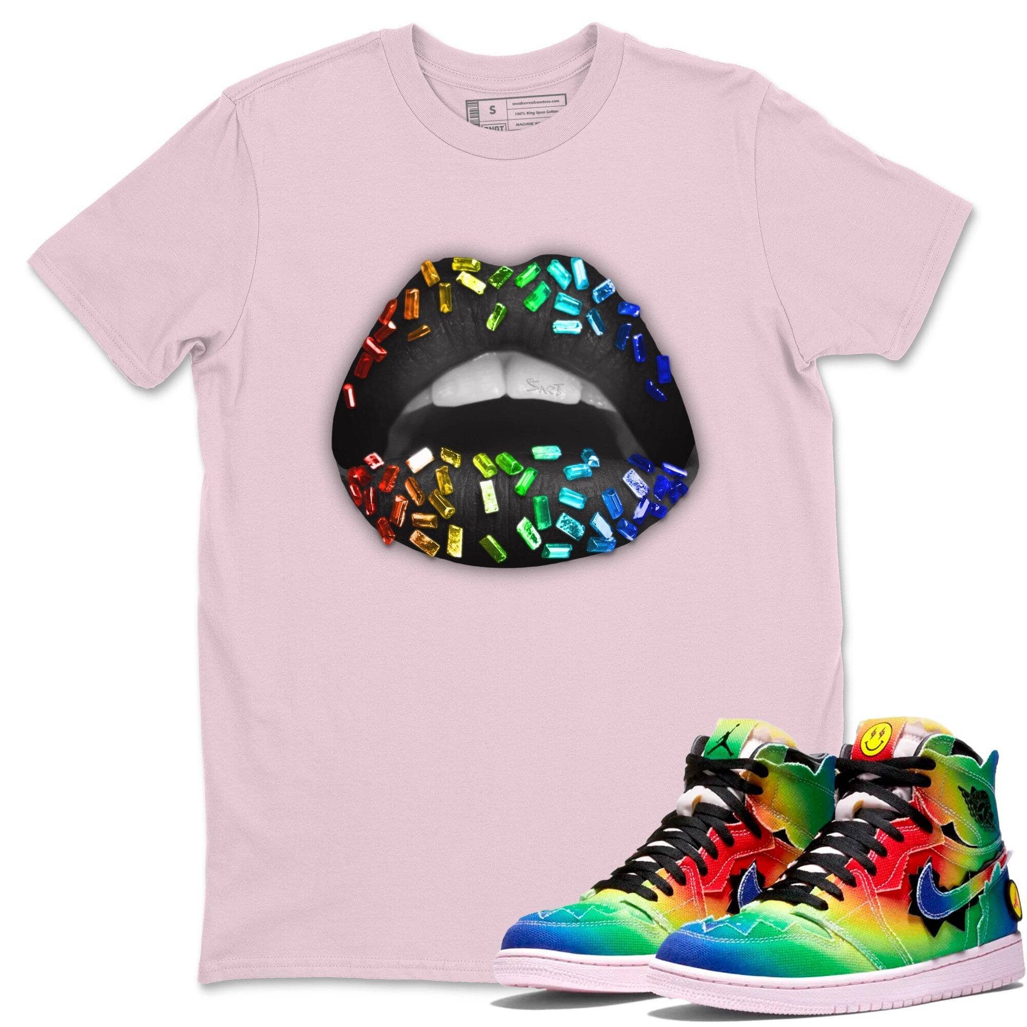 Lips Jewel Unisex Tops - Air Jordan 1 J Balvin