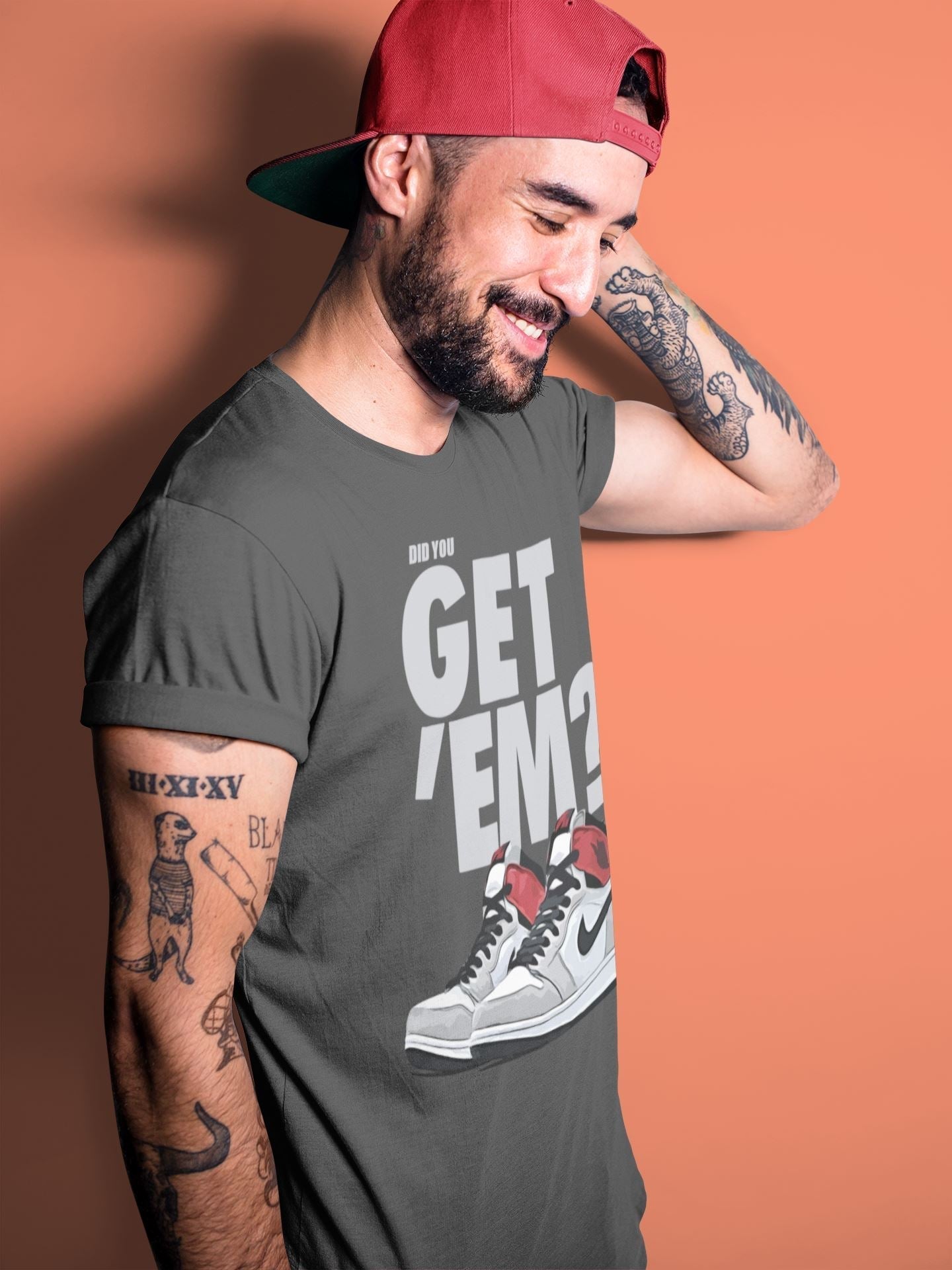 Did You Get 'Em Unisex Tops - Air Jordan 1 Smoke Grey