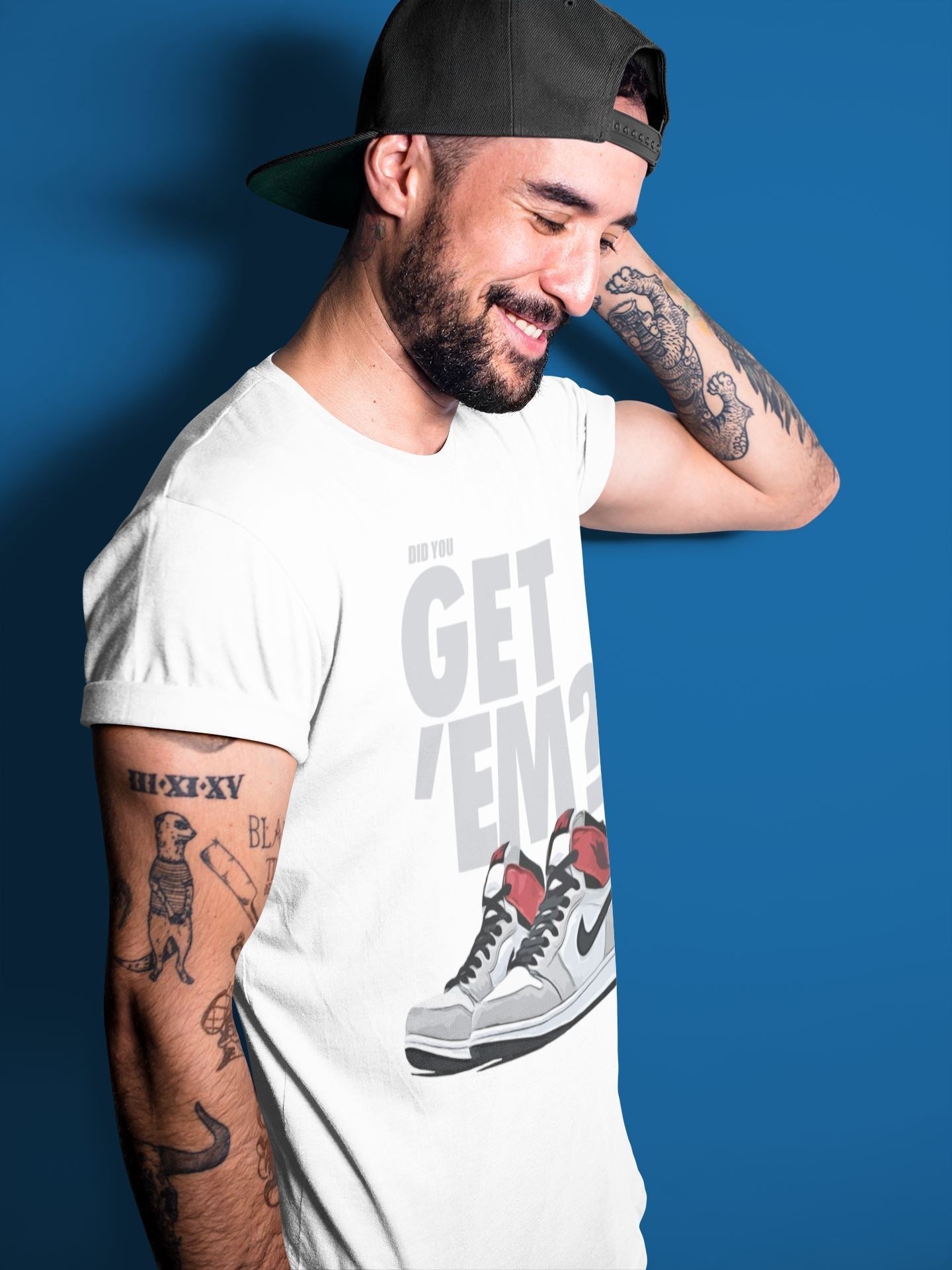 Did You Get 'Em Unisex Tops - Air Jordan 1 Smoke Grey