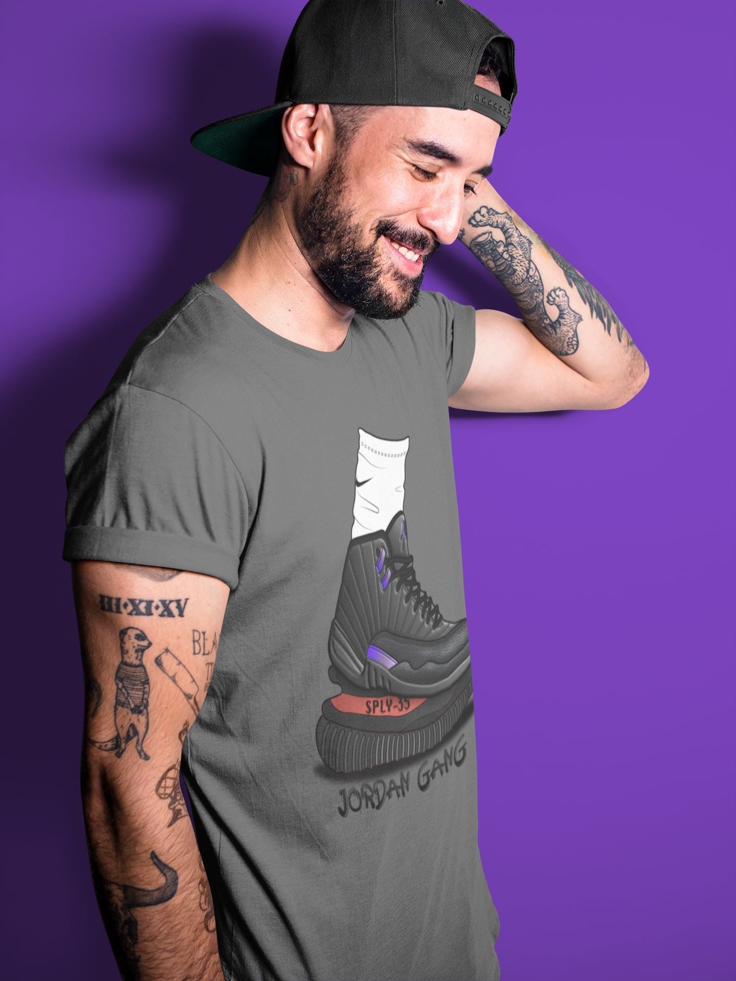 Air Jordan Gang Unisex Tops - Air Jordan 12 Dark Concord