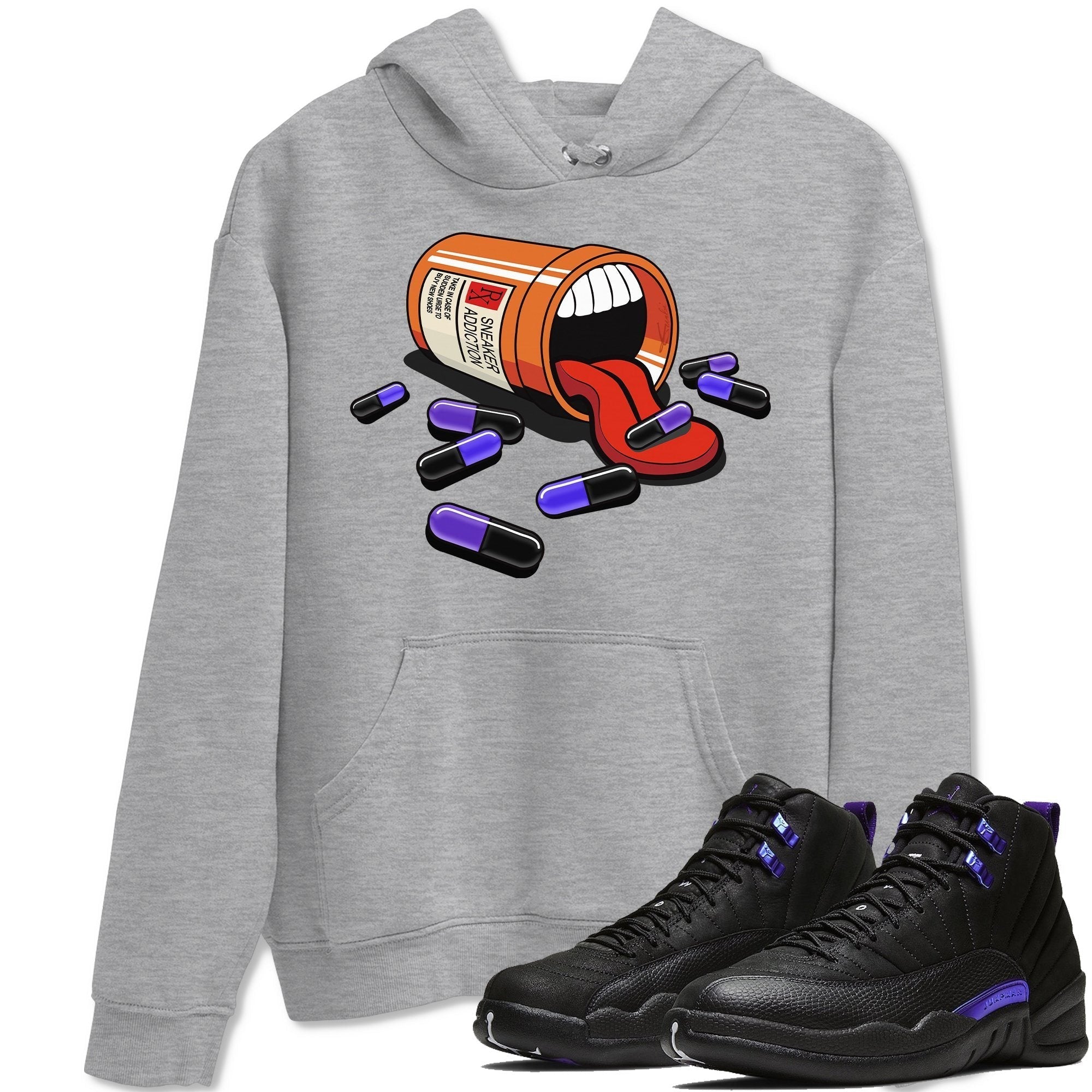 snkmatch Addiction Unisex Tops - Air Jordan 12 Dark Concord
