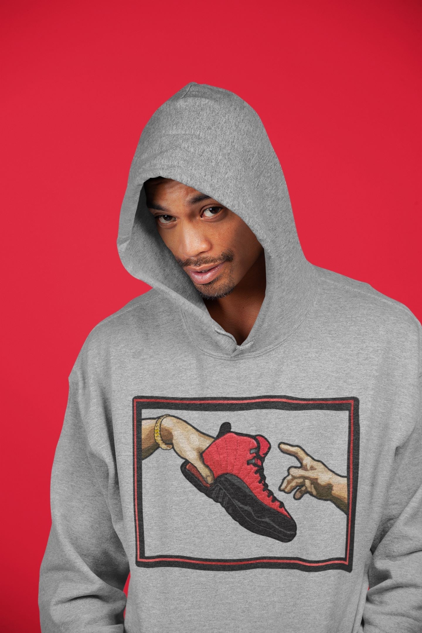 Adam's Creation Unisex Tops - Air Jordan 12 Reverse Flu Game