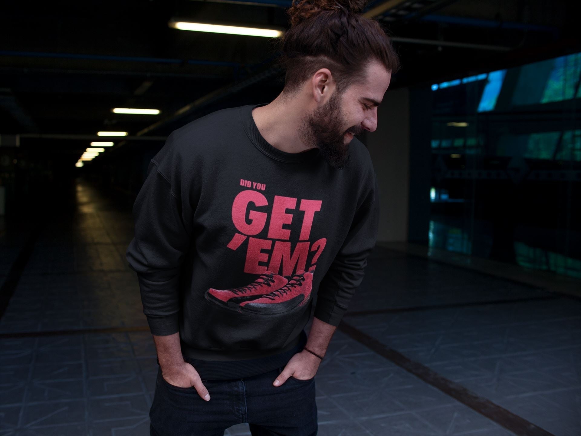 Did You Get 'Em Unisex Tops - Air Jordan 12 Reverse Flu Game